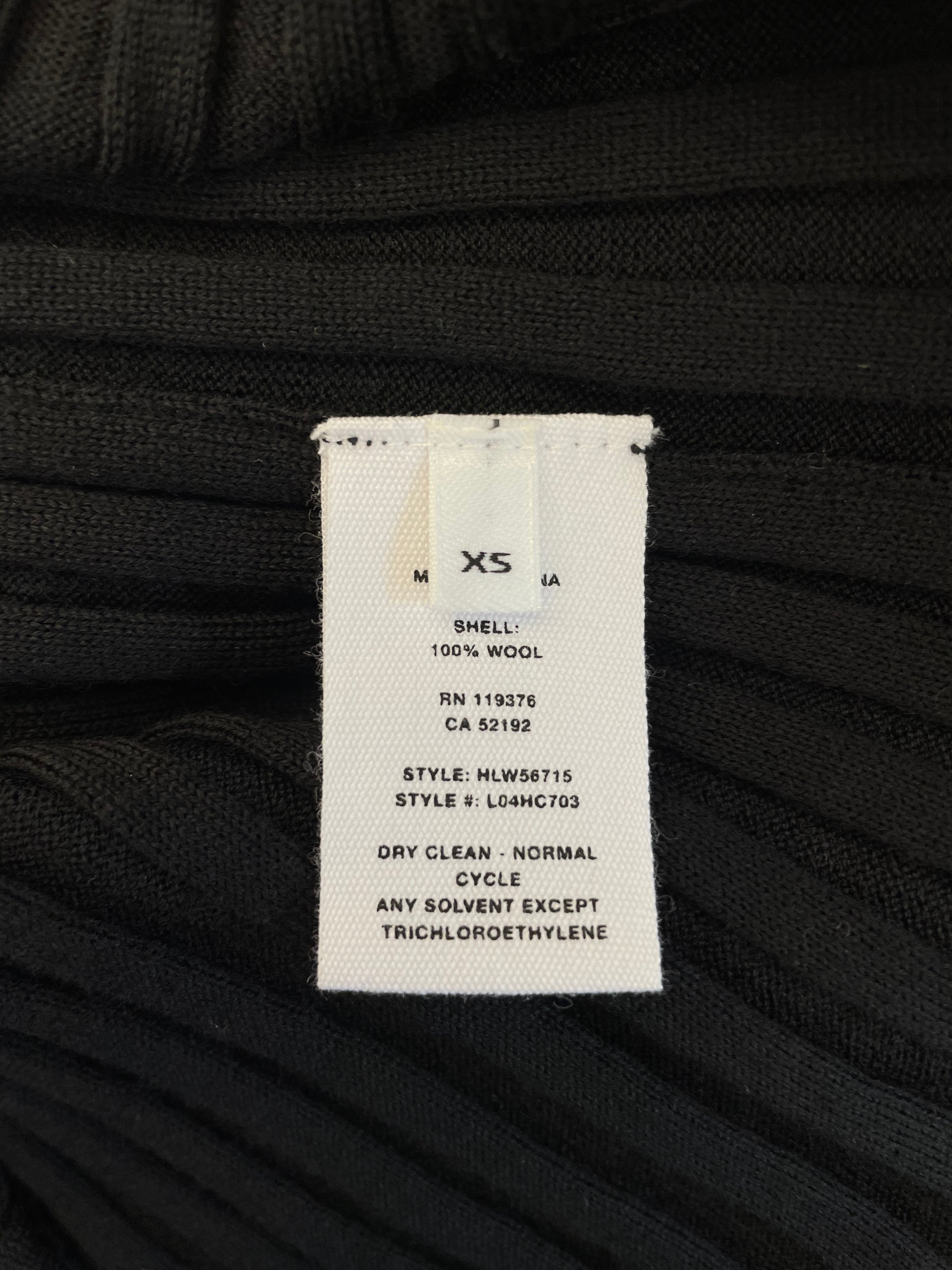 Helmut Lang/Skirt/XS/Cotton/BLK/FINE RIB SKIRT view 4