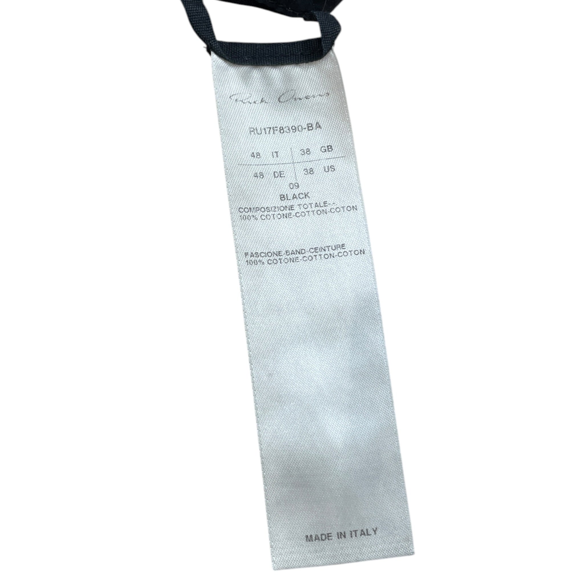 Rick Owens/Pants/38/Cotton/BLK/ view 3