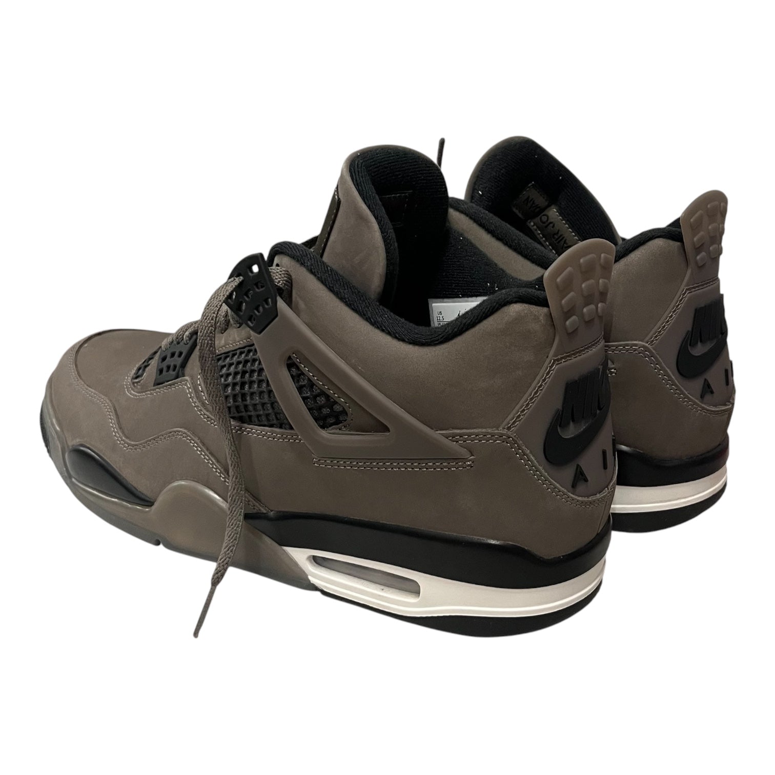 NIKE/AIR JORDAN 4/Hi-Sneakers/US 12.5/Suede/GRY/FV5029-200 view 2