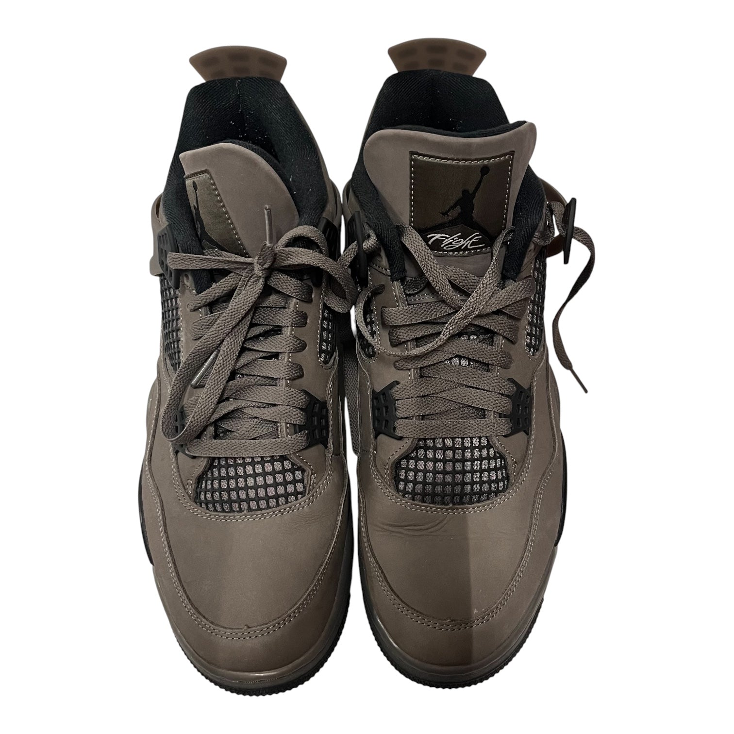 NIKE/AIR JORDAN 4/Hi-Sneakers/US 12.5/Suede/GRY/FV5029-200 view 4