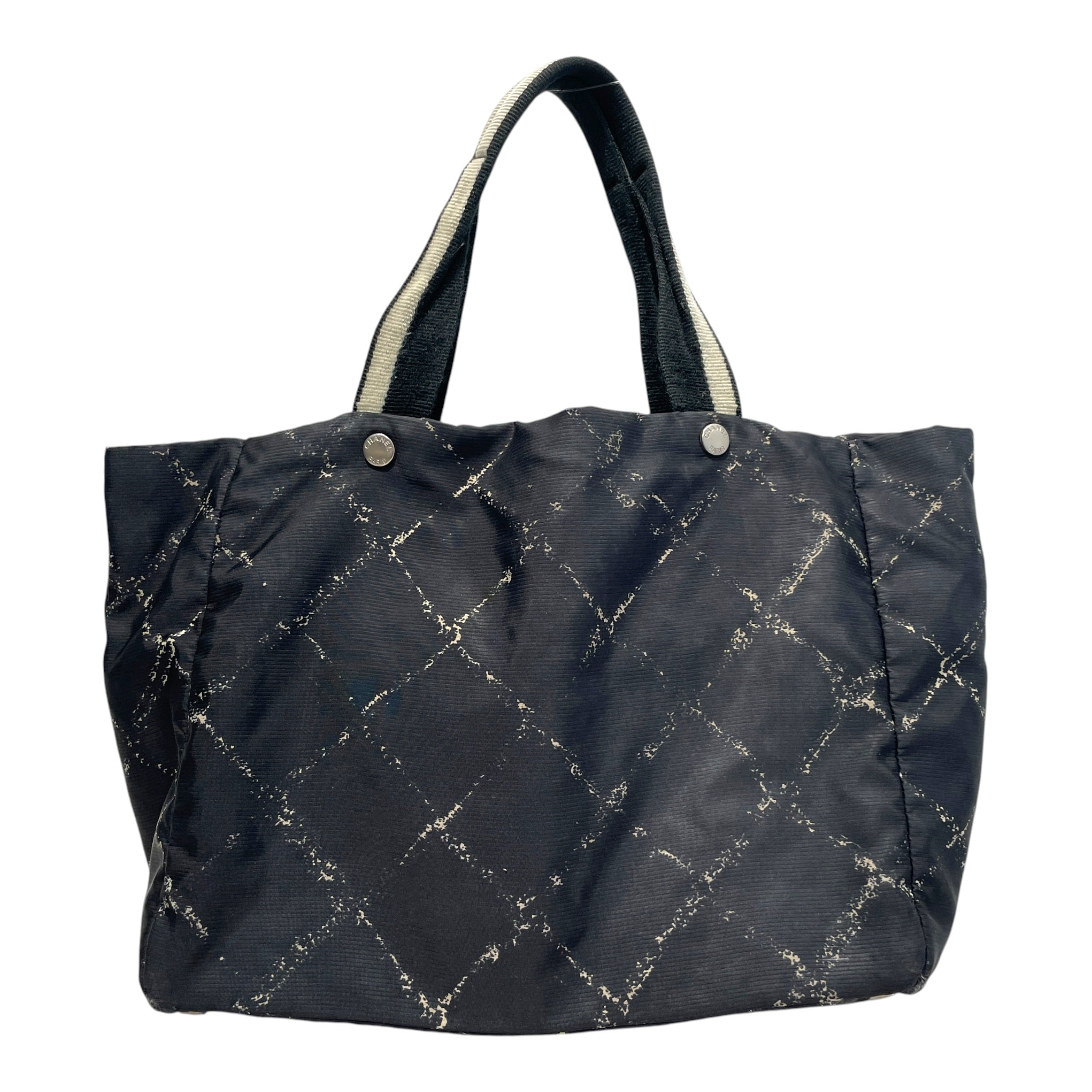 CHANEL/Tote Bag/Nylon/BLK/Travel Line Nylon Tote view 1