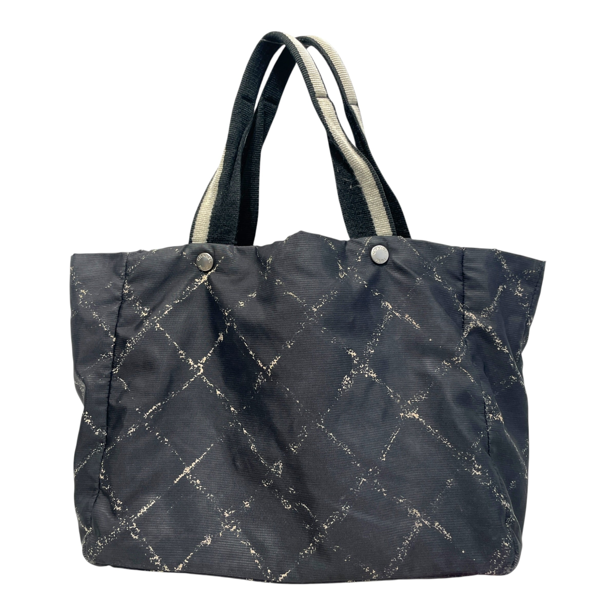 CHANEL/Tote Bag/Nylon/BLK/Travel Line Nylon Tote view 3