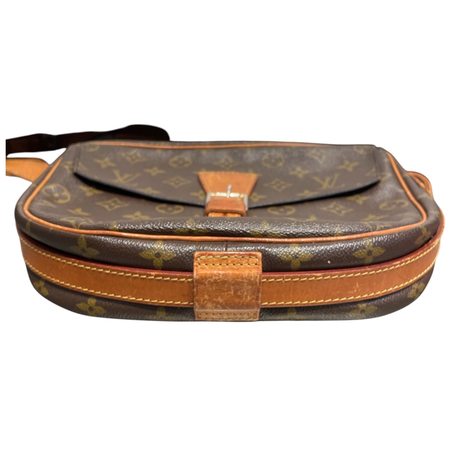 LOUIS VUITTON/Cross Body Bag/Monogram/Leather/BRW/Jeune Fille view 3