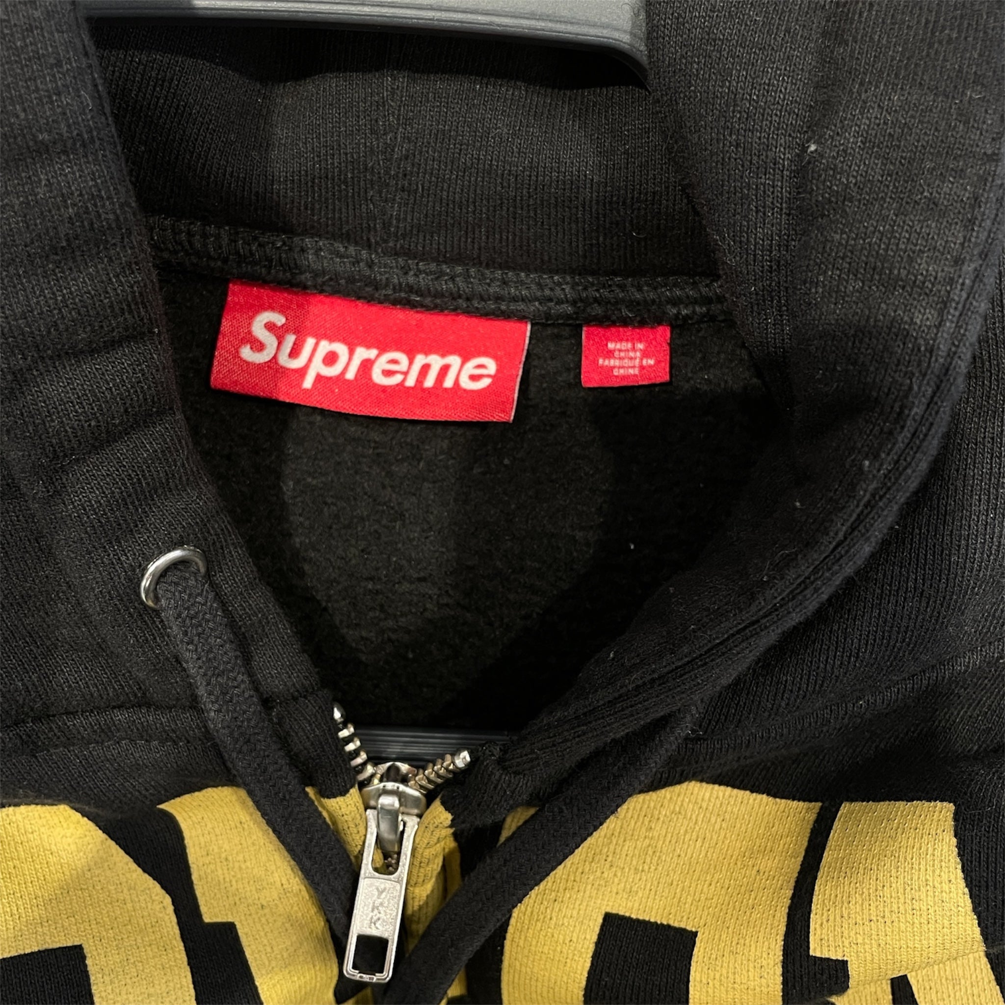 Supreme/Zip Up Hoodie/L/Cotton/BLK/KNOWLEDGE/FW25/RN#101837 view 3
