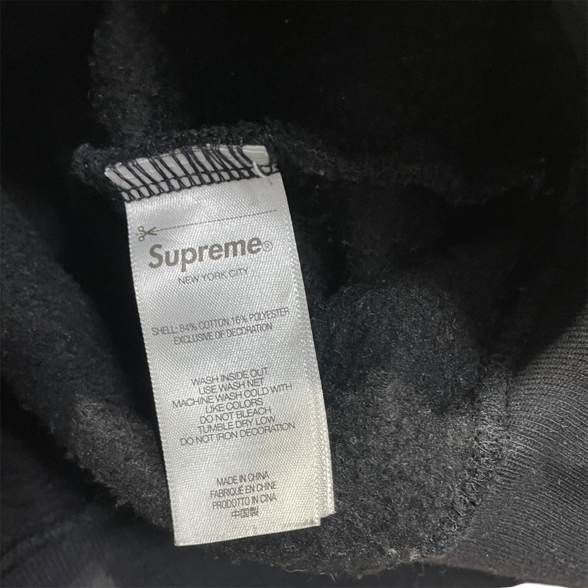 Supreme/Zip Up Hoodie/L/Cotton/BLK/KNOWLEDGE/FW25/RN#101837 view 4