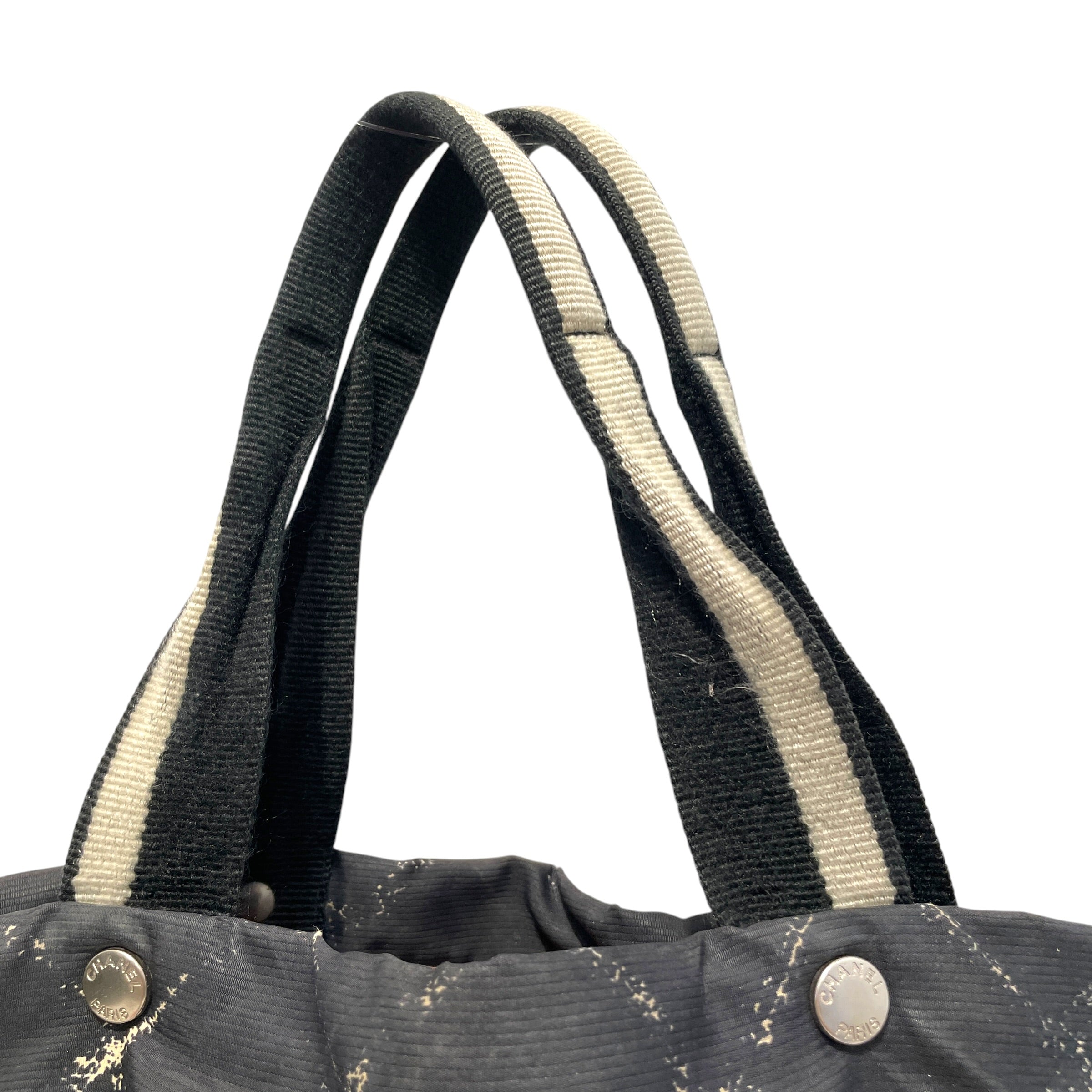 CHANEL/Tote Bag/Nylon/BLK/Travel Line Nylon Tote view 4