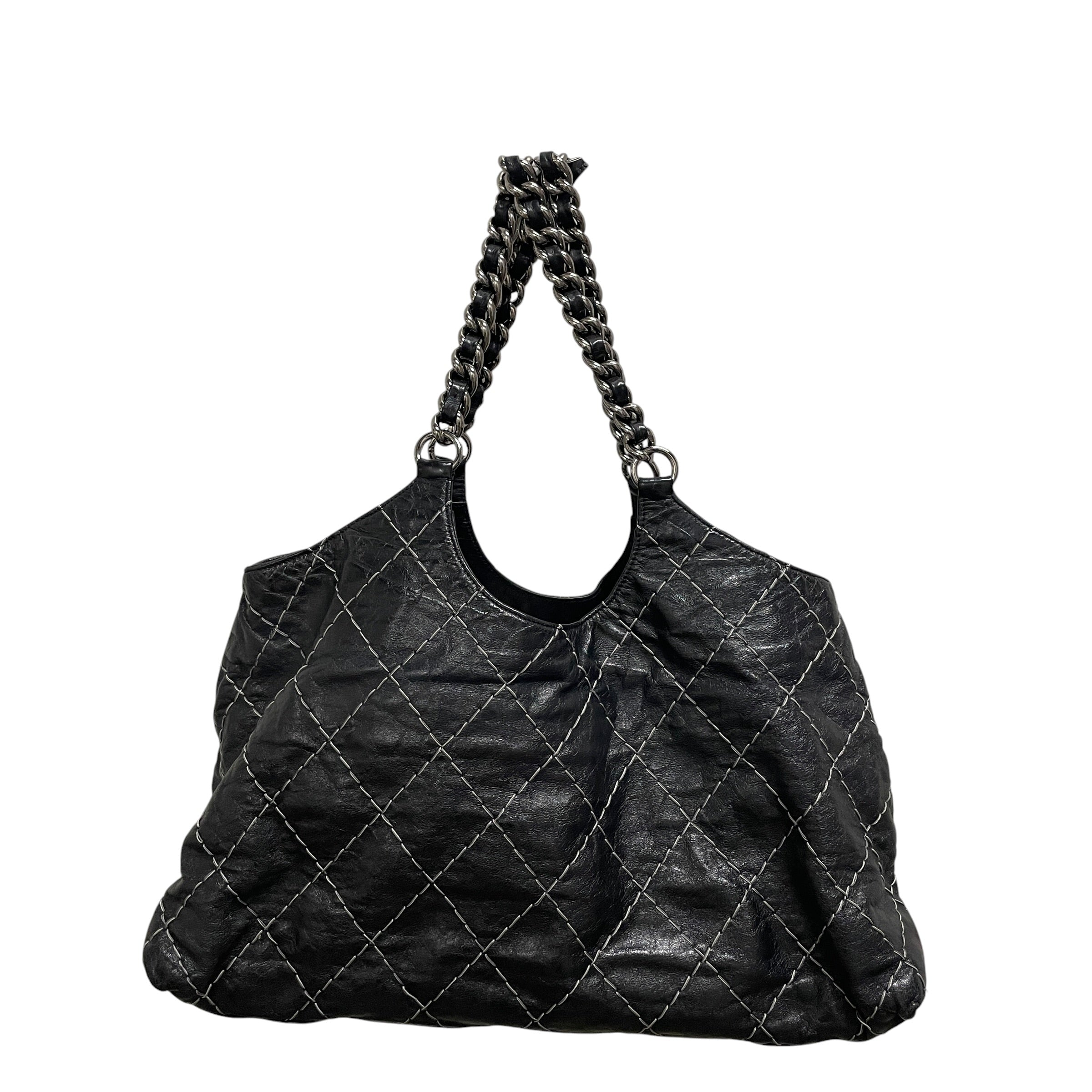 CHANEL/Tote Bag/Lambskin/BLK/WT7CKMG view 2