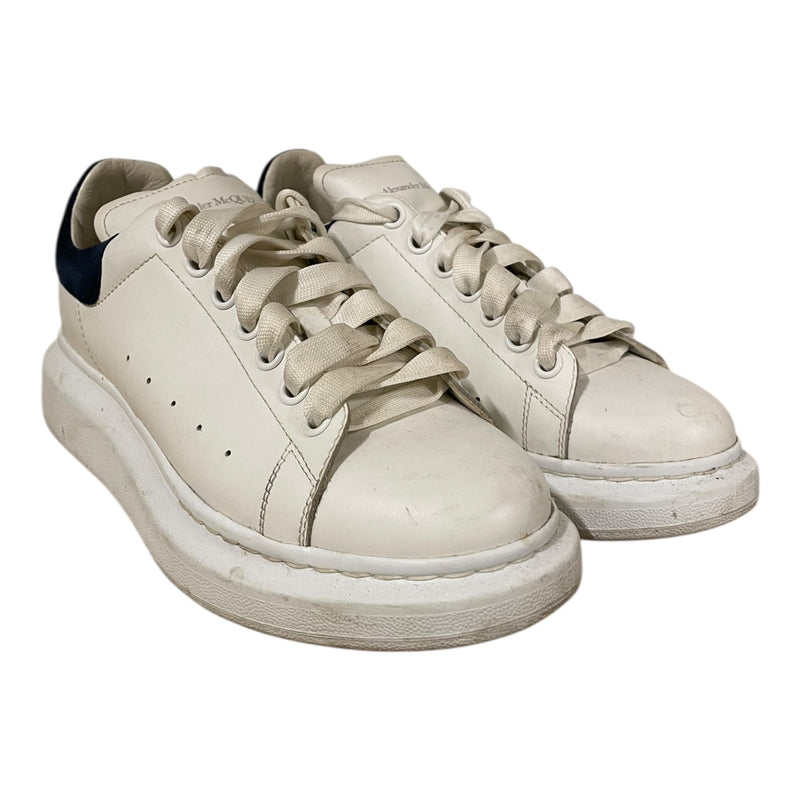 Alexander McQueen/Low-Sneakers/EU 40/Leather/WHT/blue suede