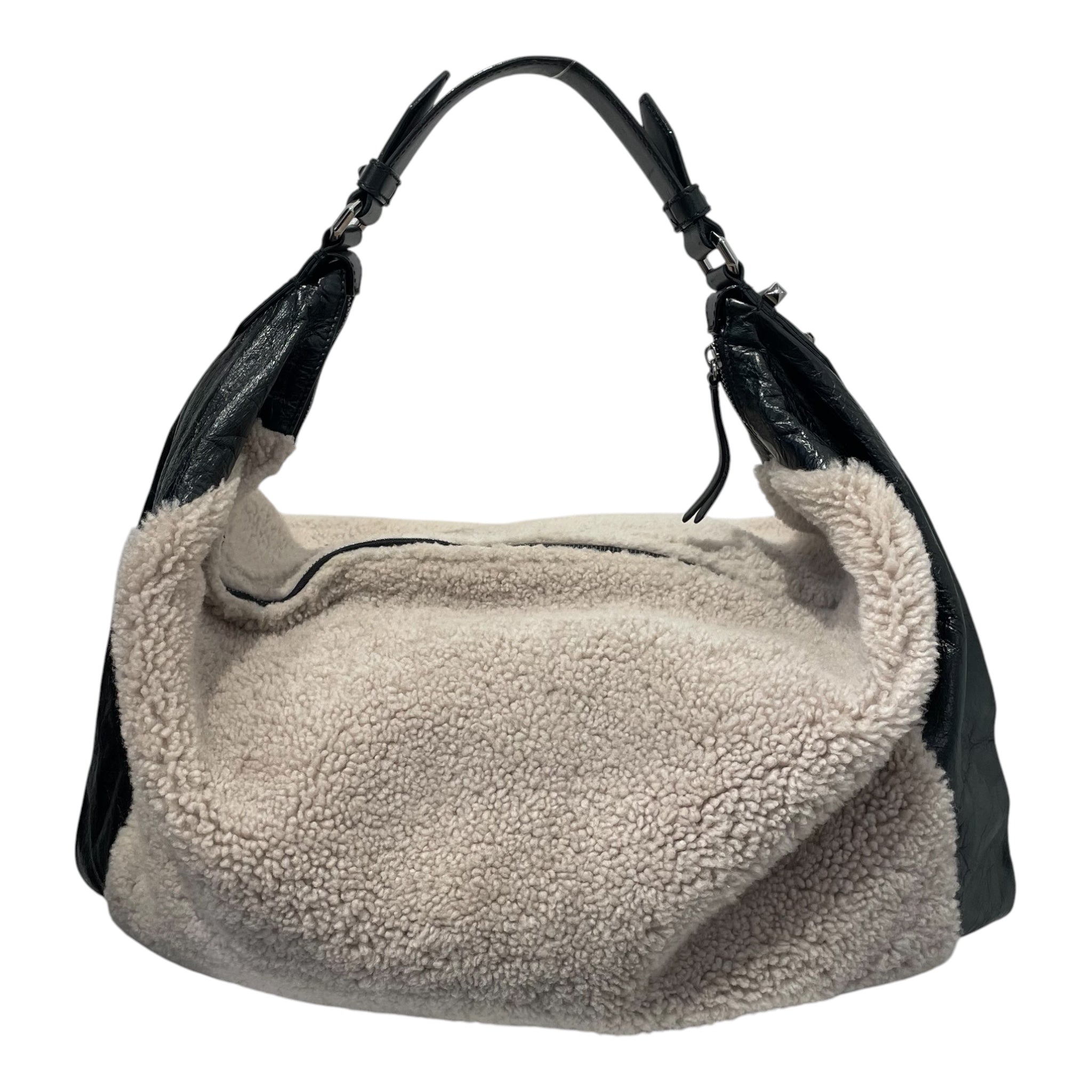 JIMMY CHOO/Bag/Leather/BLK/SHEARLING view 2