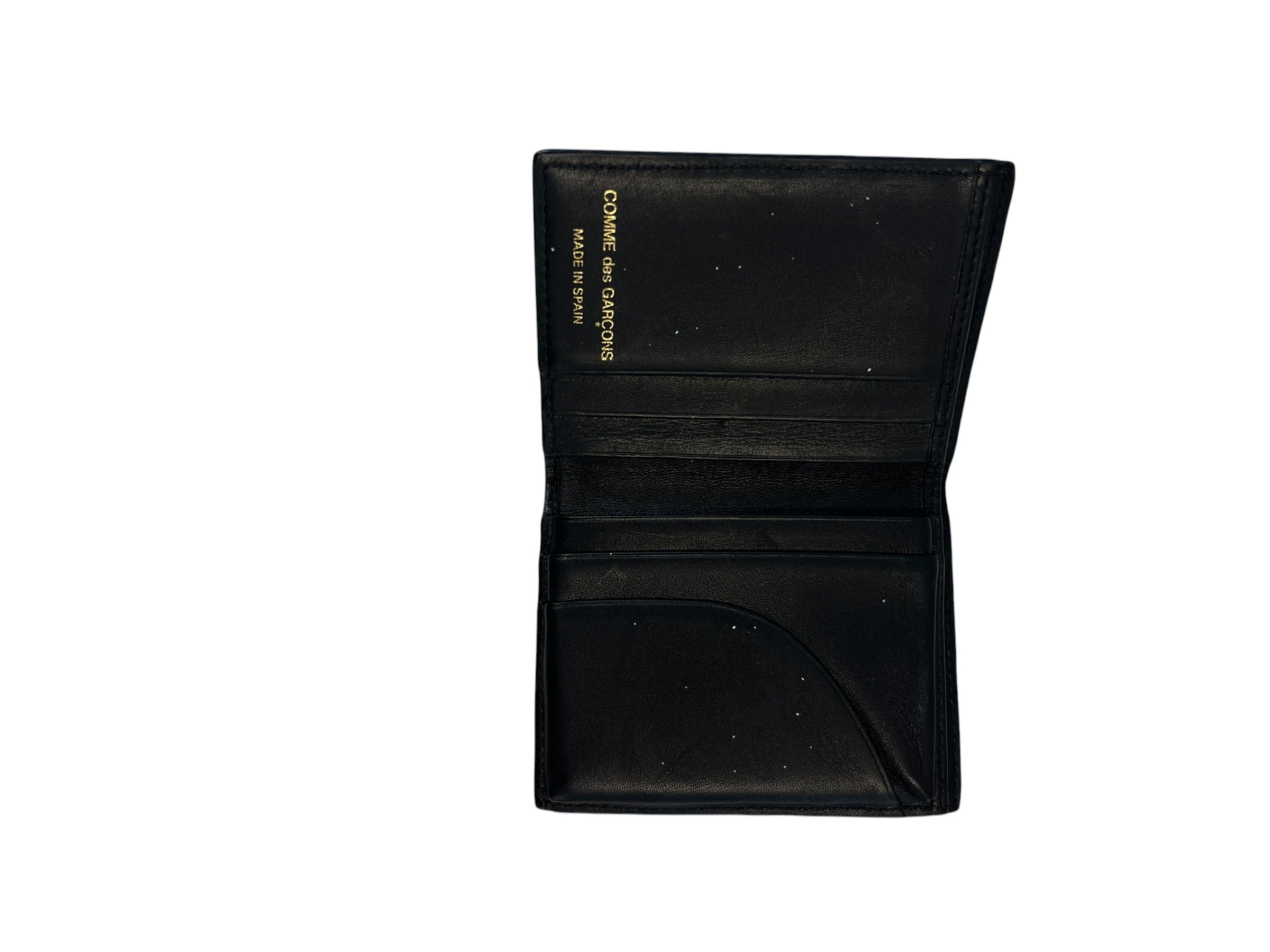 COMME des GARCONS/Bifold Wallet/Floral Pattern/Leather/BLK/M's/EMBOSSED FOREST 0641EFB view 3