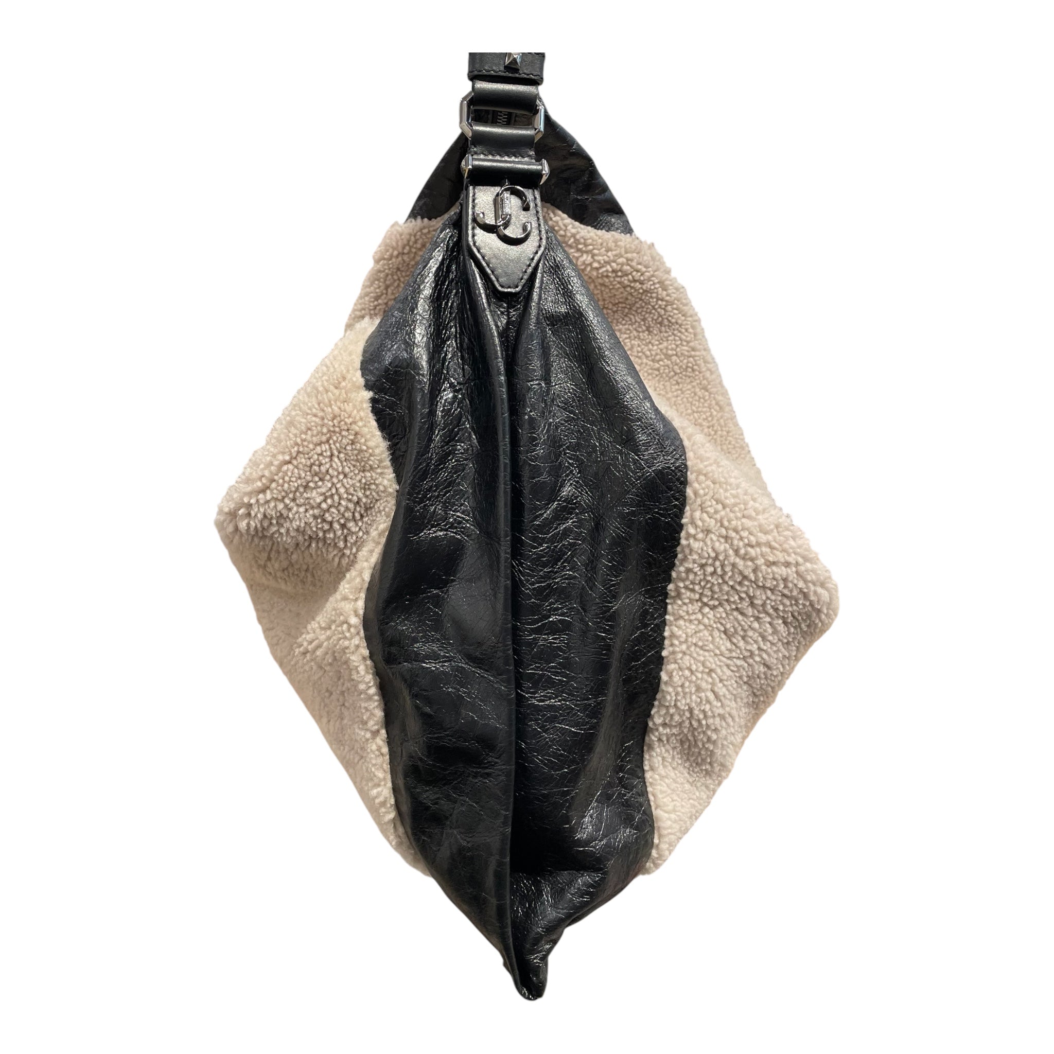 JIMMY CHOO/Bag/Leather/BLK/SHEARLING view 6