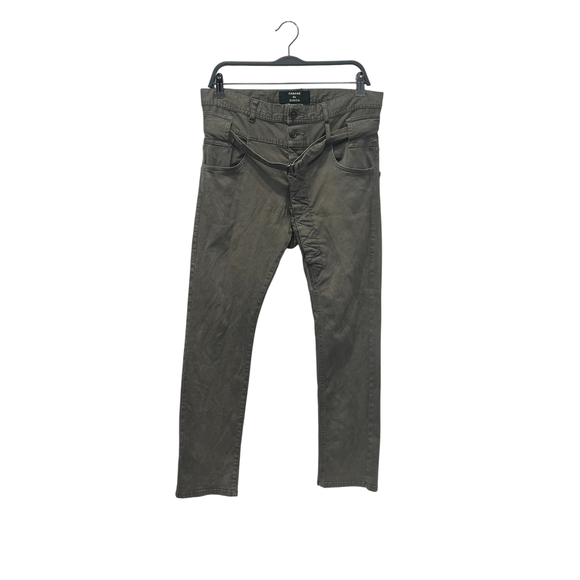 CABANE de ZUCCa/Skinny Pants/32/Cotton/GRN/ view 1