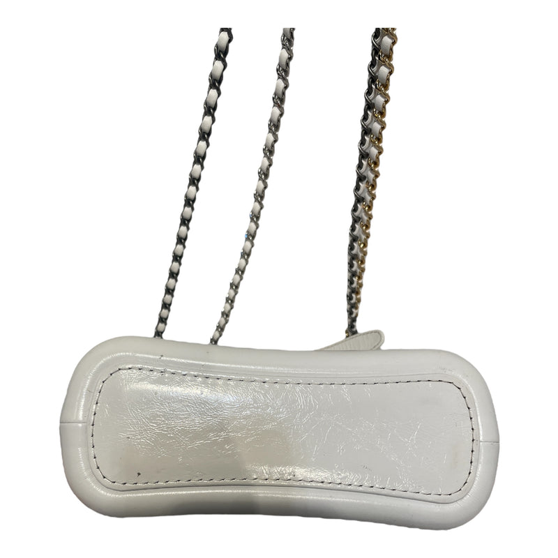 CHANEL/Cross Body Bag/Lambskin/WHT/Gabrielle Hobo Bag