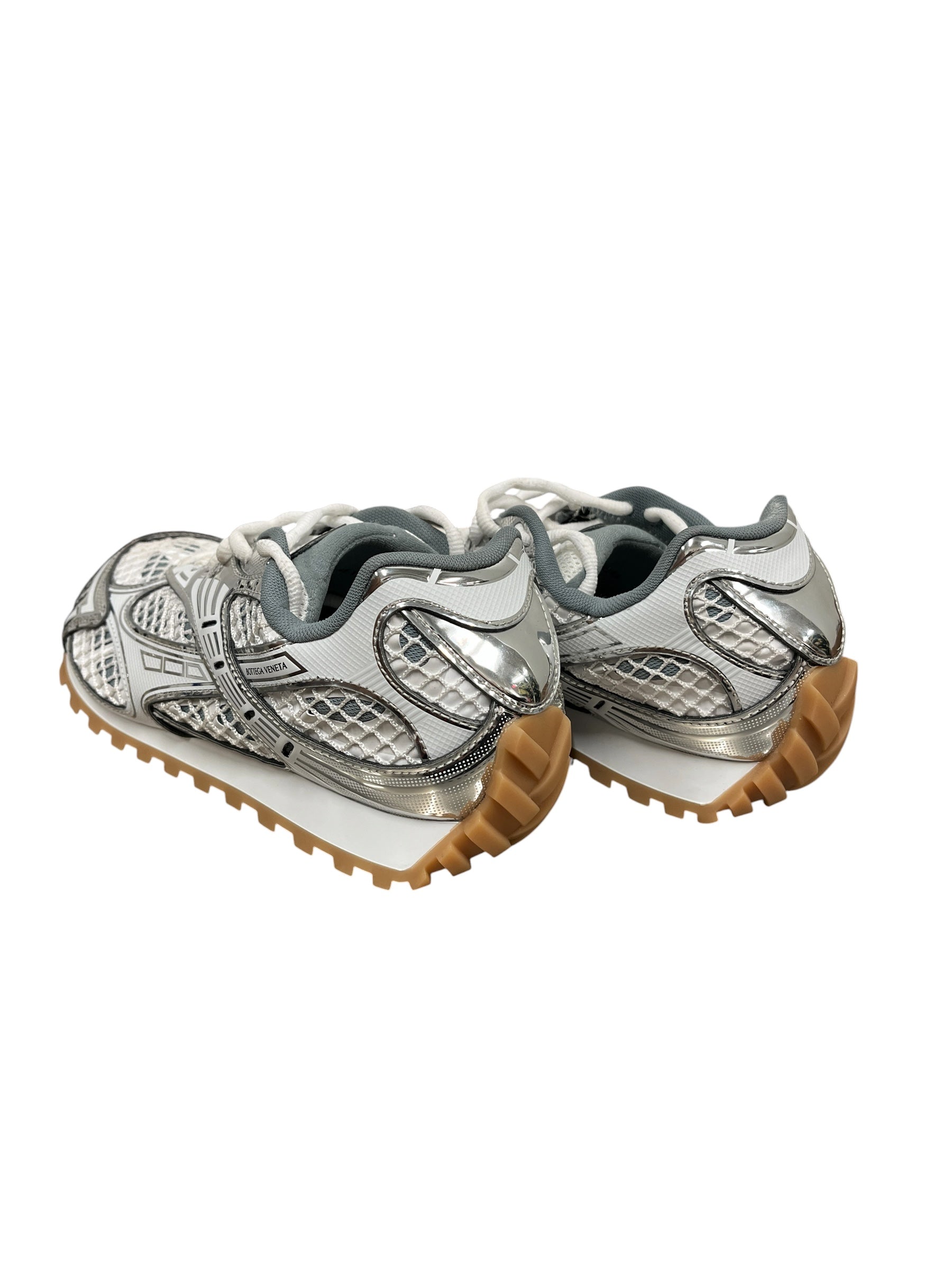 BOTTEGA VENETA/Low-Sneakers/EU 38/Cotton/SLV/U-Tip/ORBIT SNEAKER view 2