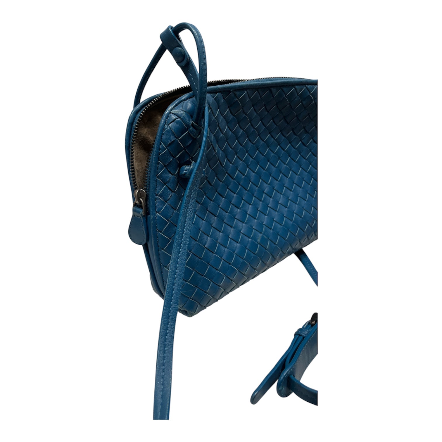 BOTTEGA VENETA/Cross Body Bag/OS/Leather/BLU/ view 6