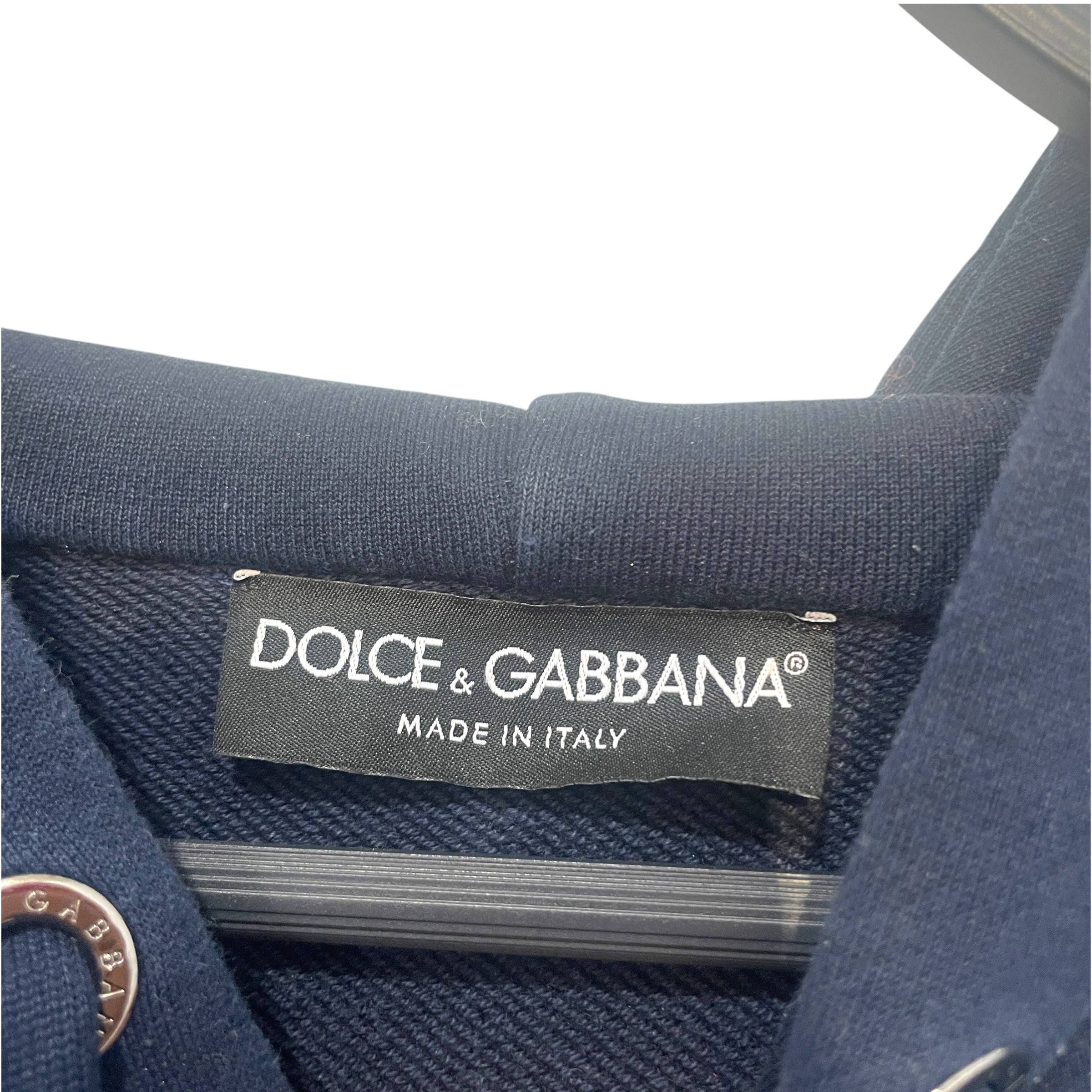 DOLCE&GABBANA/Hoodie/46/Cotton/PPL/Pullover/D&G Crown Embroidery Hoodie view 5