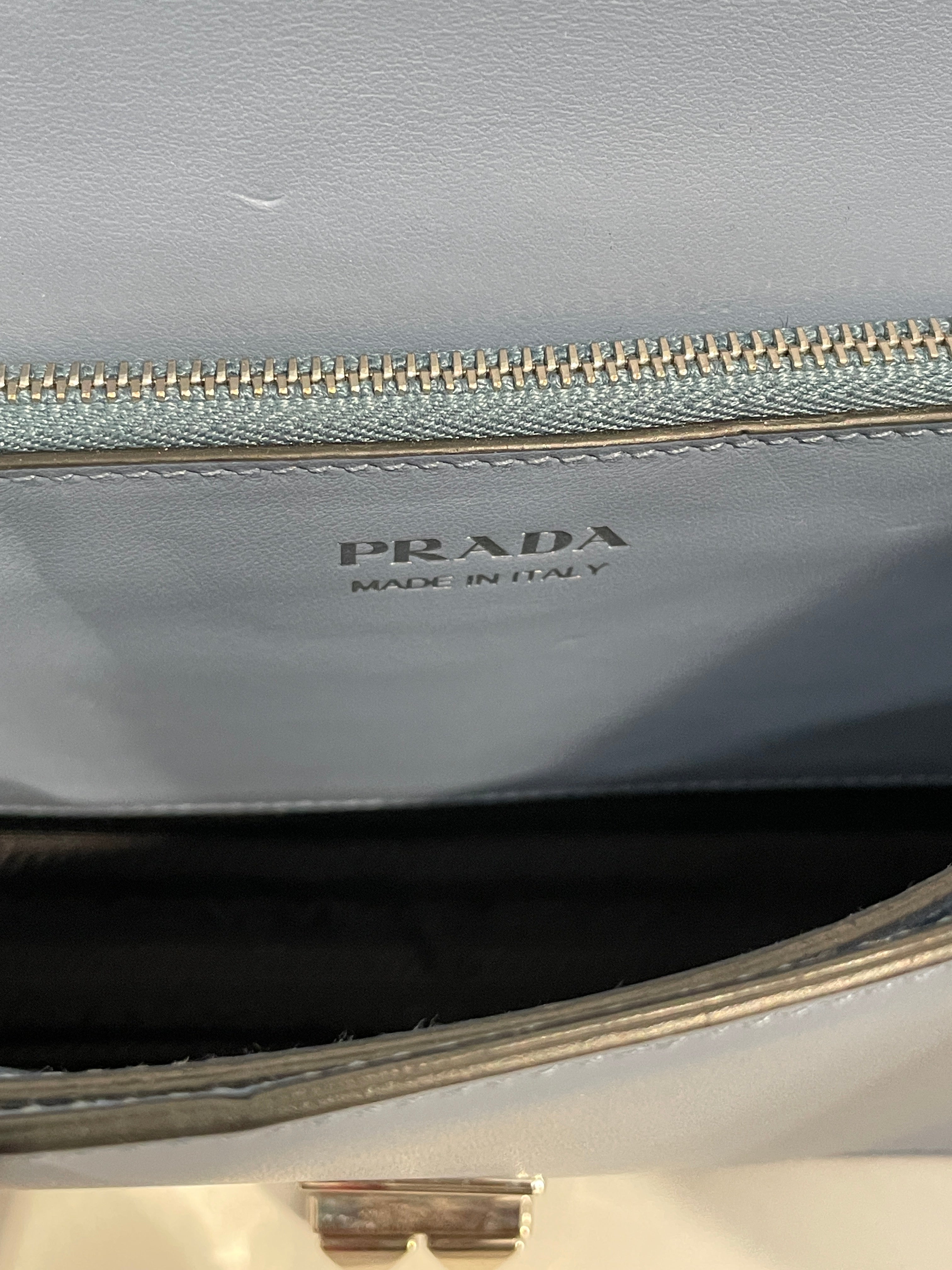 PRADA/Cross Body Bag/Leather/BLU/20 view 4