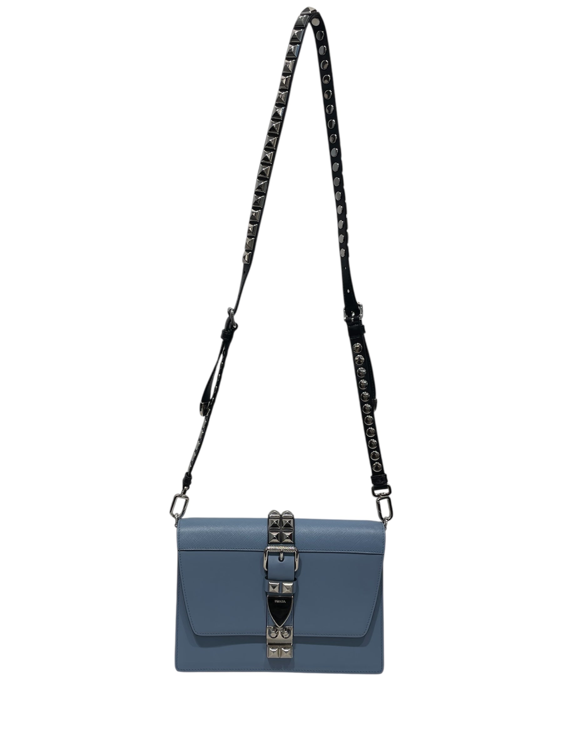 PRADA/Cross Body Bag/Leather/BLU/20 view 1
