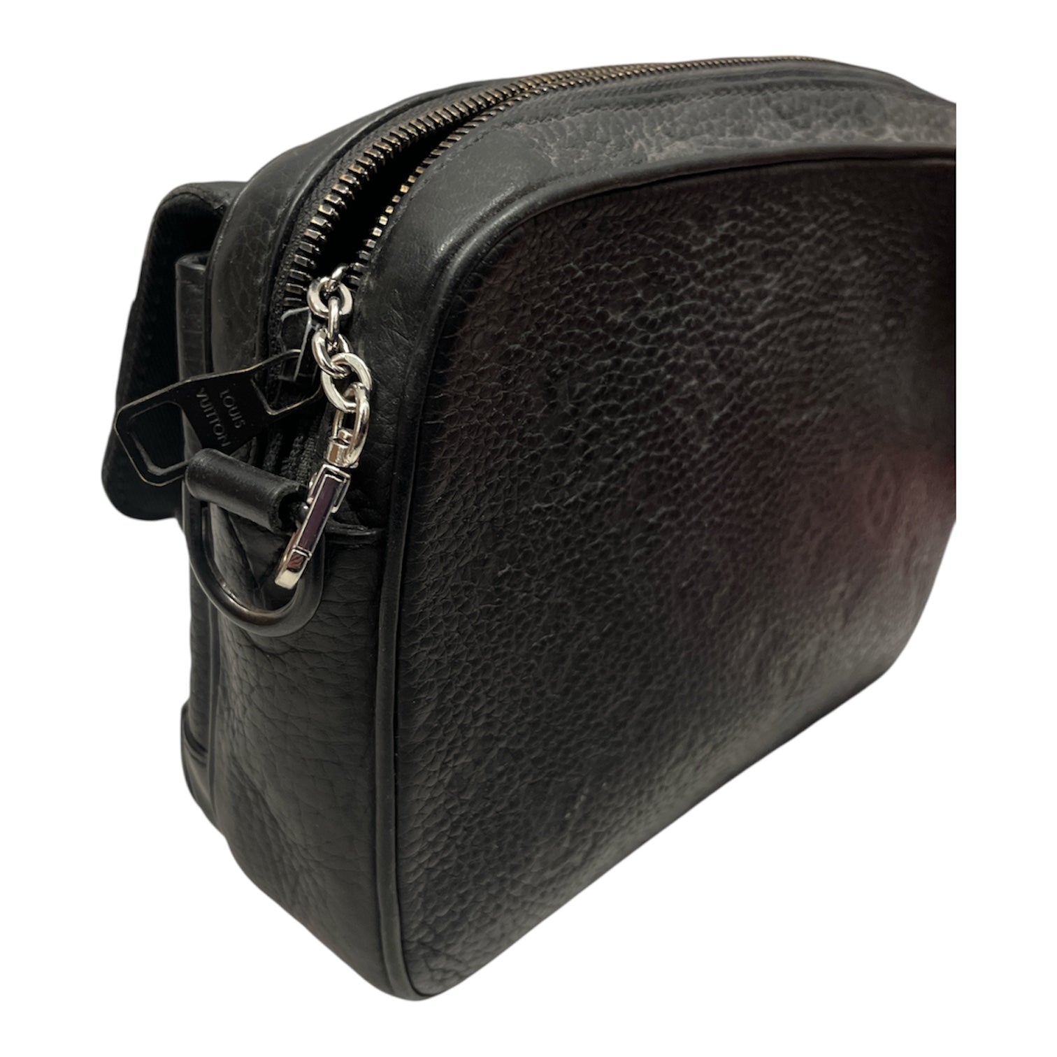 LOUIS VUITTON/Cross Body Bag/OS/Leather/BLK/Steamer Messenger view 6