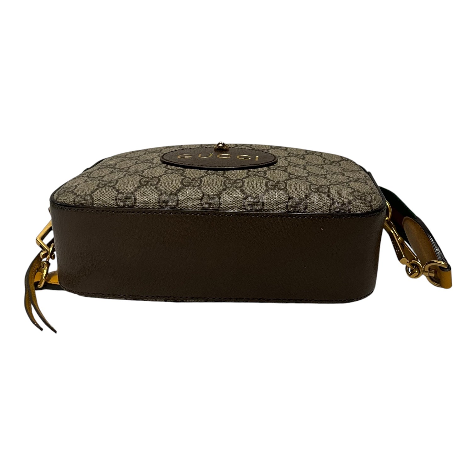 GUCCI/Cross Body Bag/Monogram/Leather/BEG/neo vintage view 4