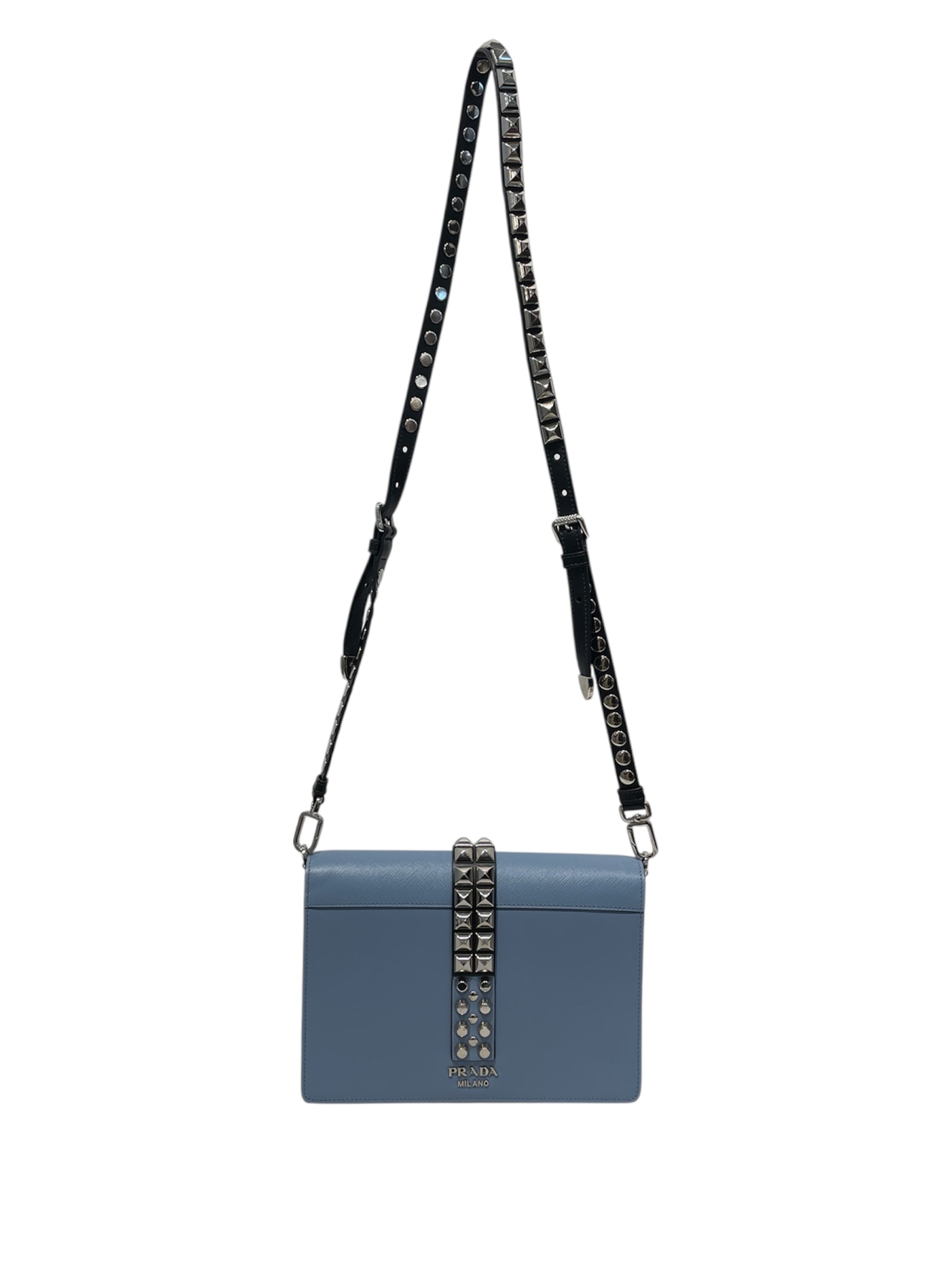 PRADA/Cross Body Bag/Leather/BLU/20 view 2