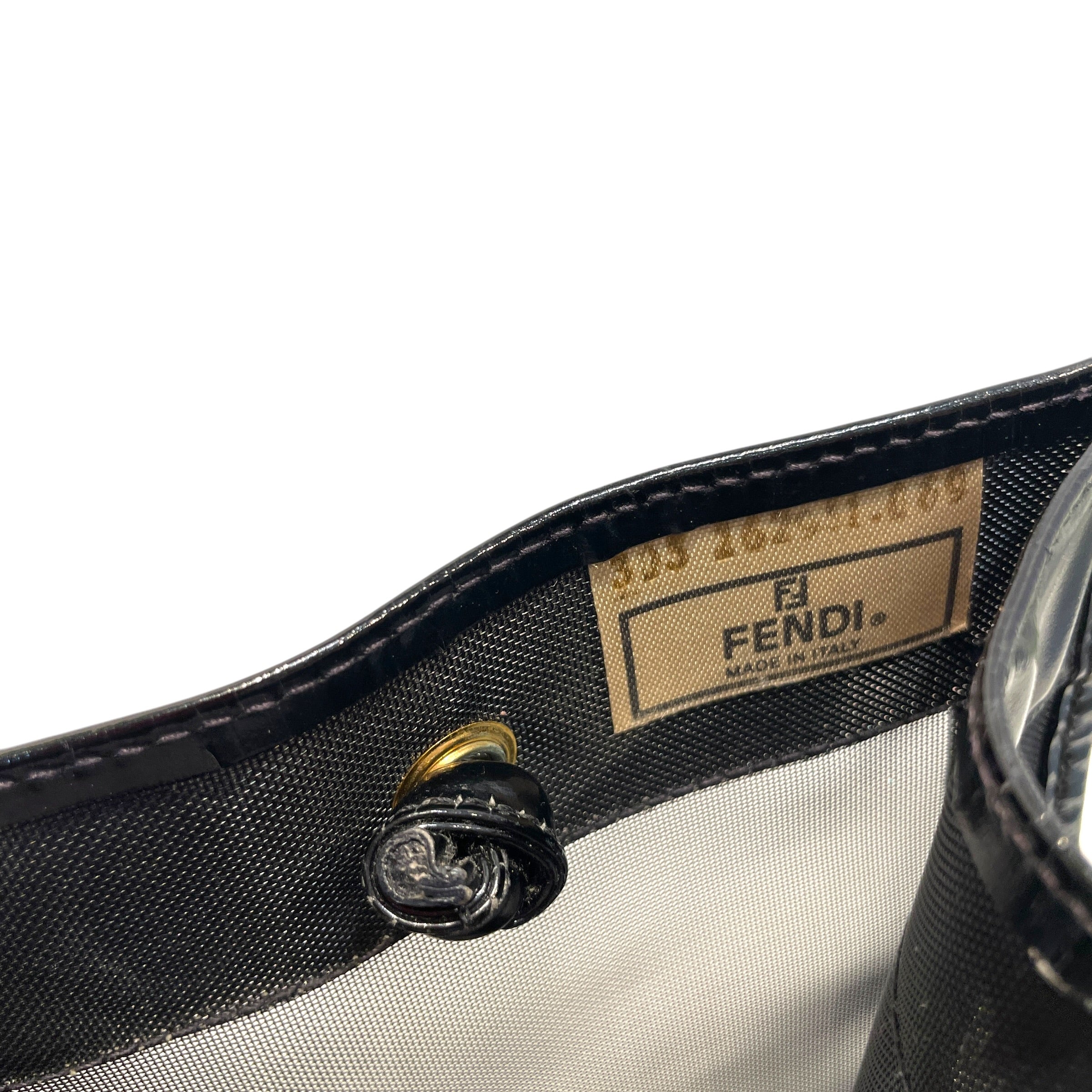 FENDI/Tote Bag/Leather/BLK/Vintage Mesh Tote Bag view 8