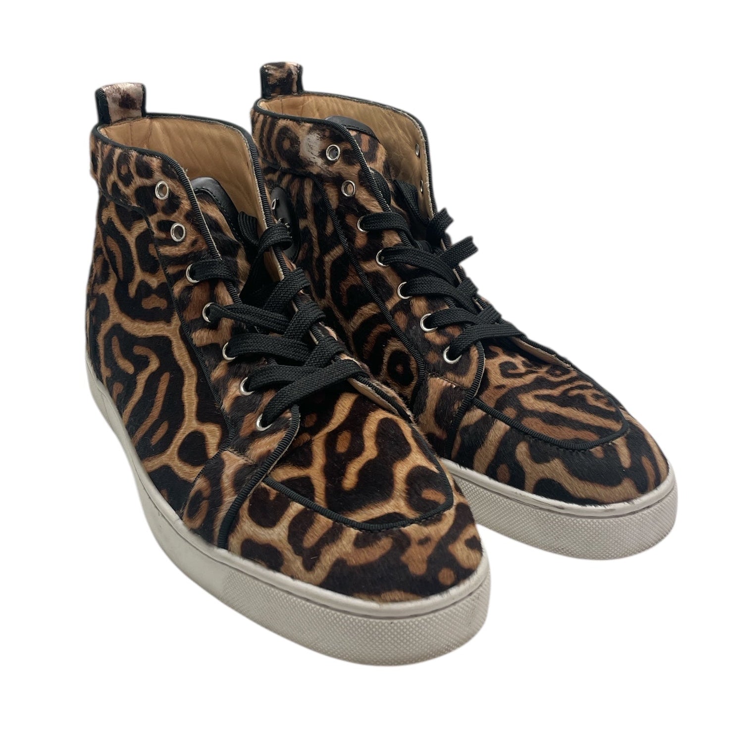 Christian Louboutin/Hi-Sneakers/EU 42.5/Leopard/Fur/BRW/LEOPARD PONY HAIR view 1