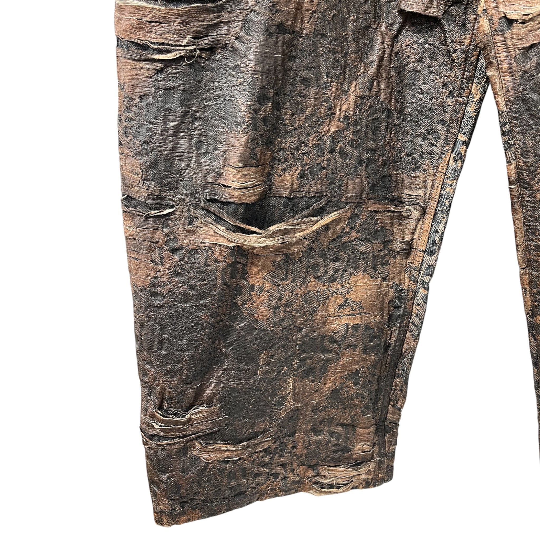 Acne Studios/Pants/30/Cotton/BRW/Monogram/165/82A waxed jeans brown view 4