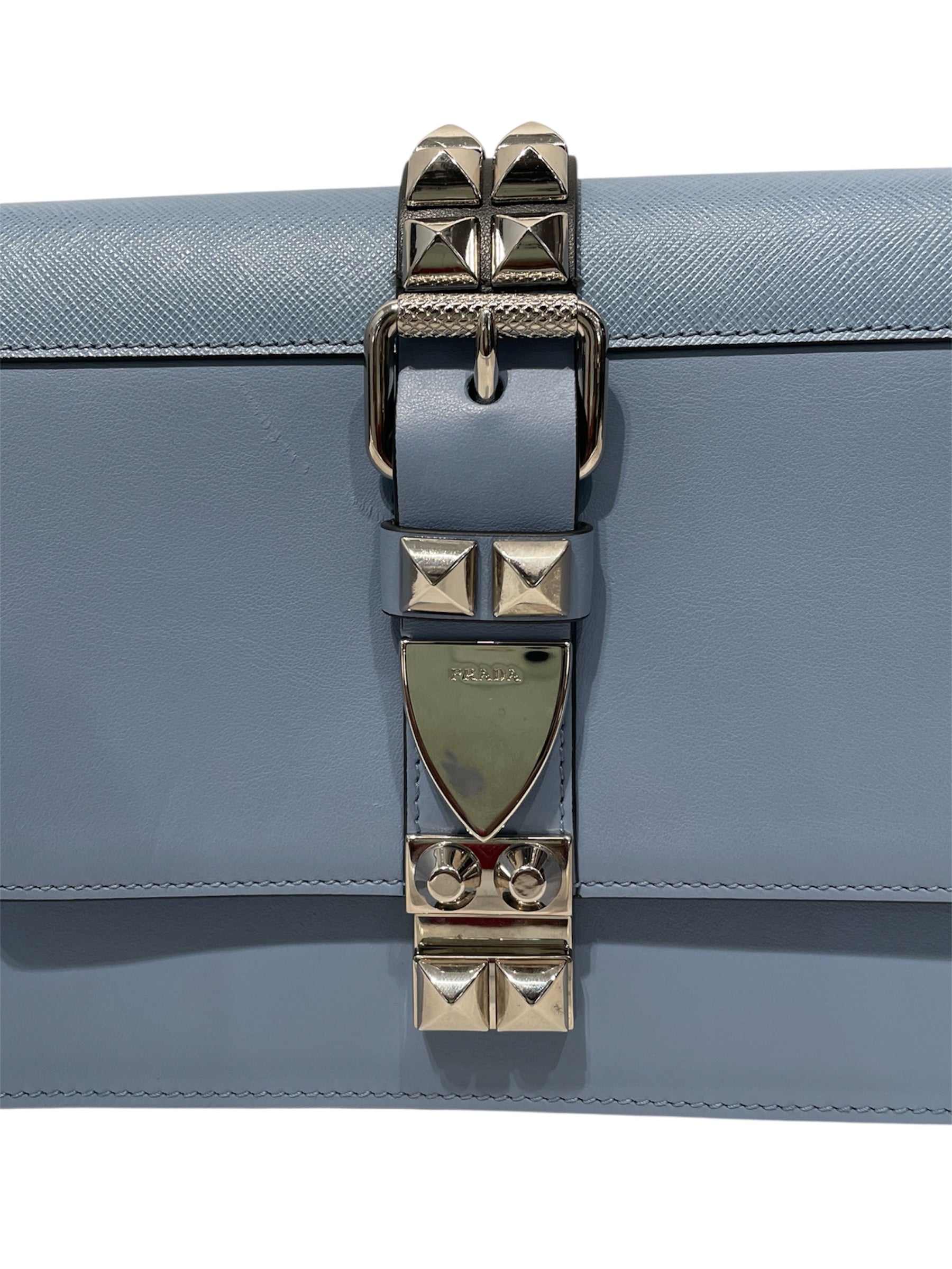 PRADA/Cross Body Bag/Leather/BLU/20 view 5