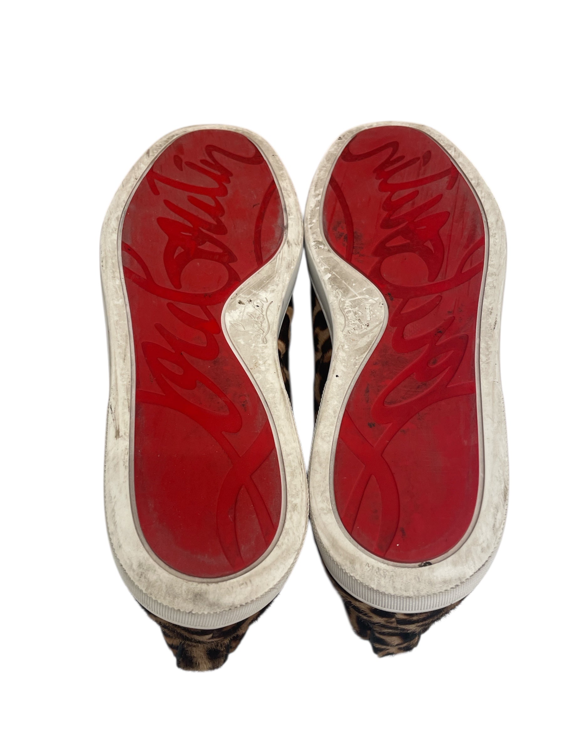 Christian Louboutin/Hi-Sneakers/EU 42.5/Leopard/Fur/BRW/LEOPARD PONY HAIR view 3
