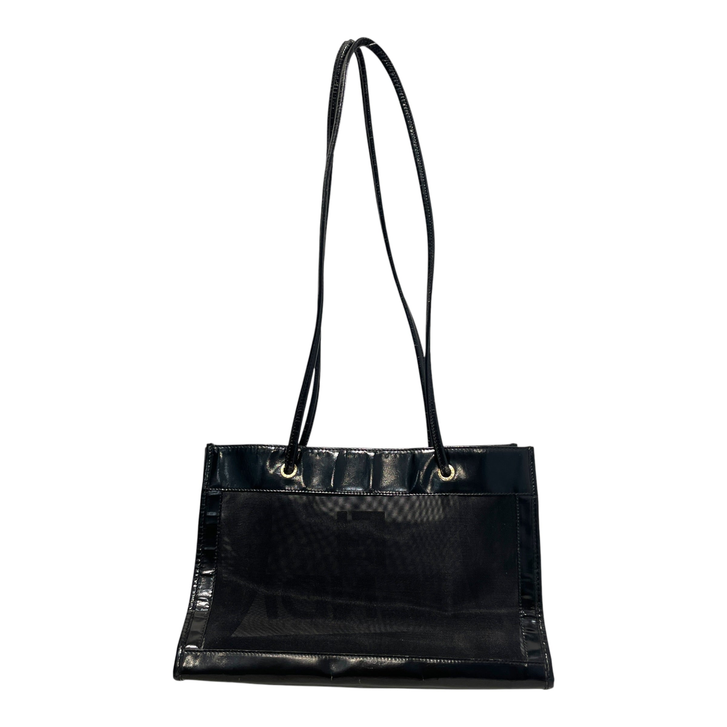 FENDI/Tote Bag/Leather/BLK/Vintage Mesh Tote Bag view 4