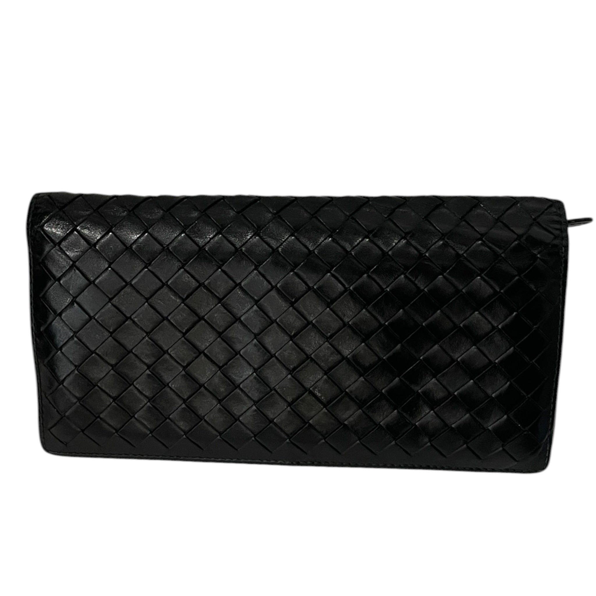 BOTTEGA VENETA/Long Wallet/Leather/BLK/M's/2YJW79C view 1