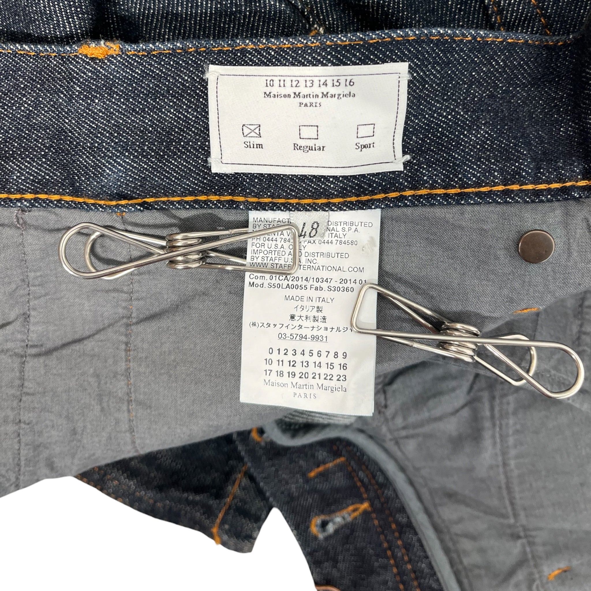 Maison Margiela/Pants/48/Cotton/IDG/2014 POCKET FLAP DENIM view 3