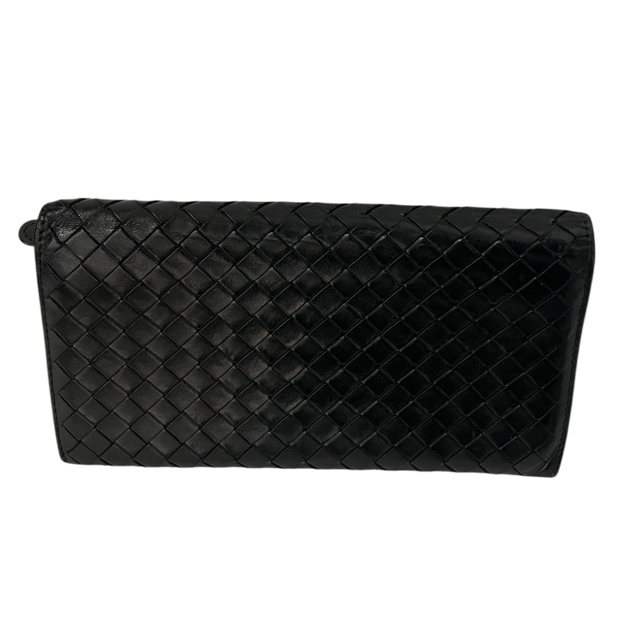 BOTTEGA VENETA/Long Wallet/Leather/BLK/M's/2YJW79C view 2