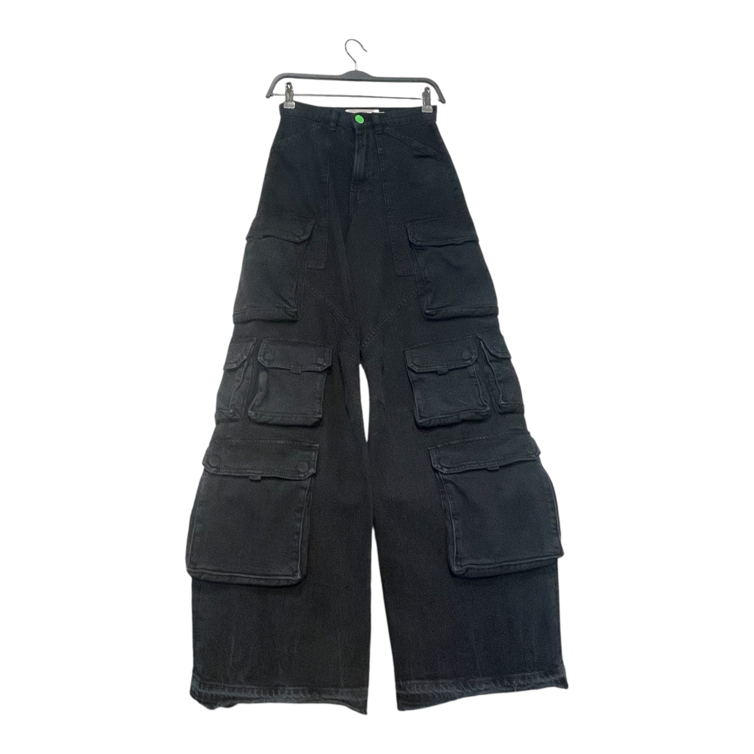 HUDSON/Wide Leg Pants/23/Cotton/BLK/High Rise Wide Leg Cargo Pant view 1