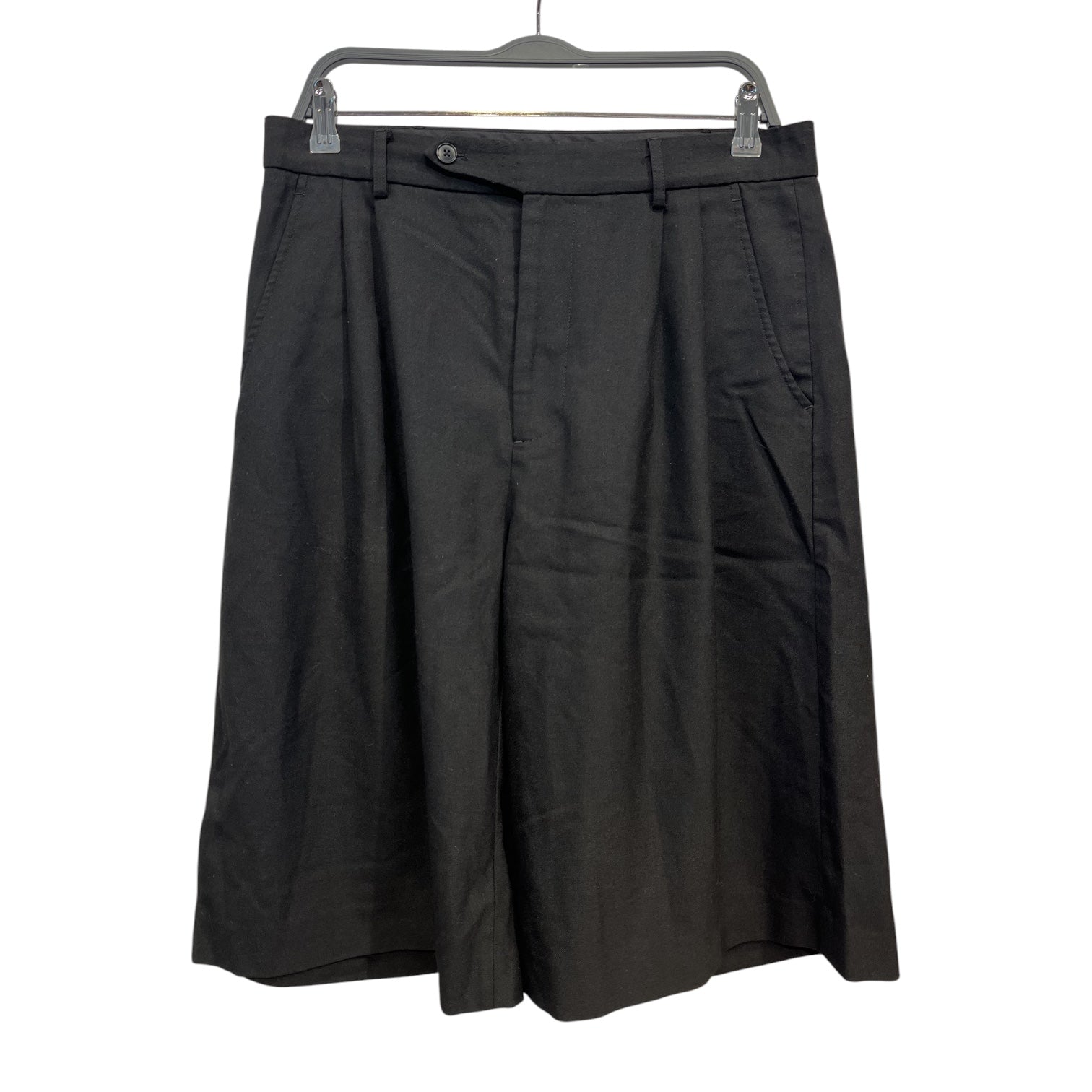 PEARLED IVORY/Shorts/M/Cotton/BLK/PLEATED SHORTS view 1