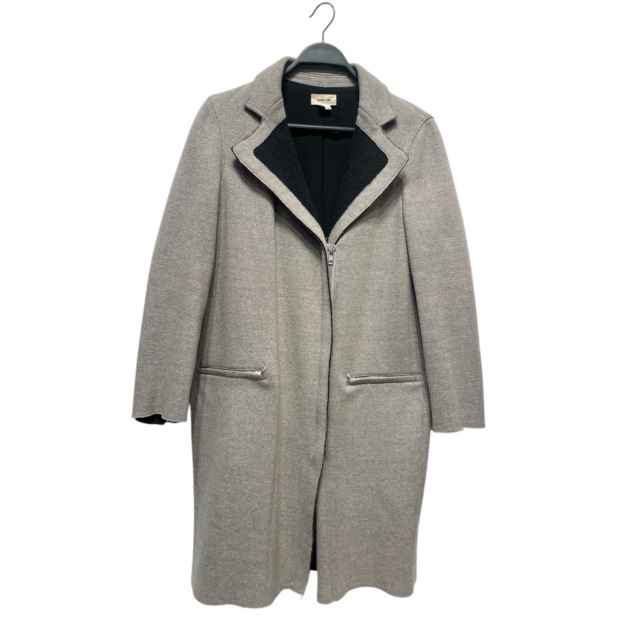 Helmut Lang/Coat/M/Wool/GRY/Raw Edge view 1