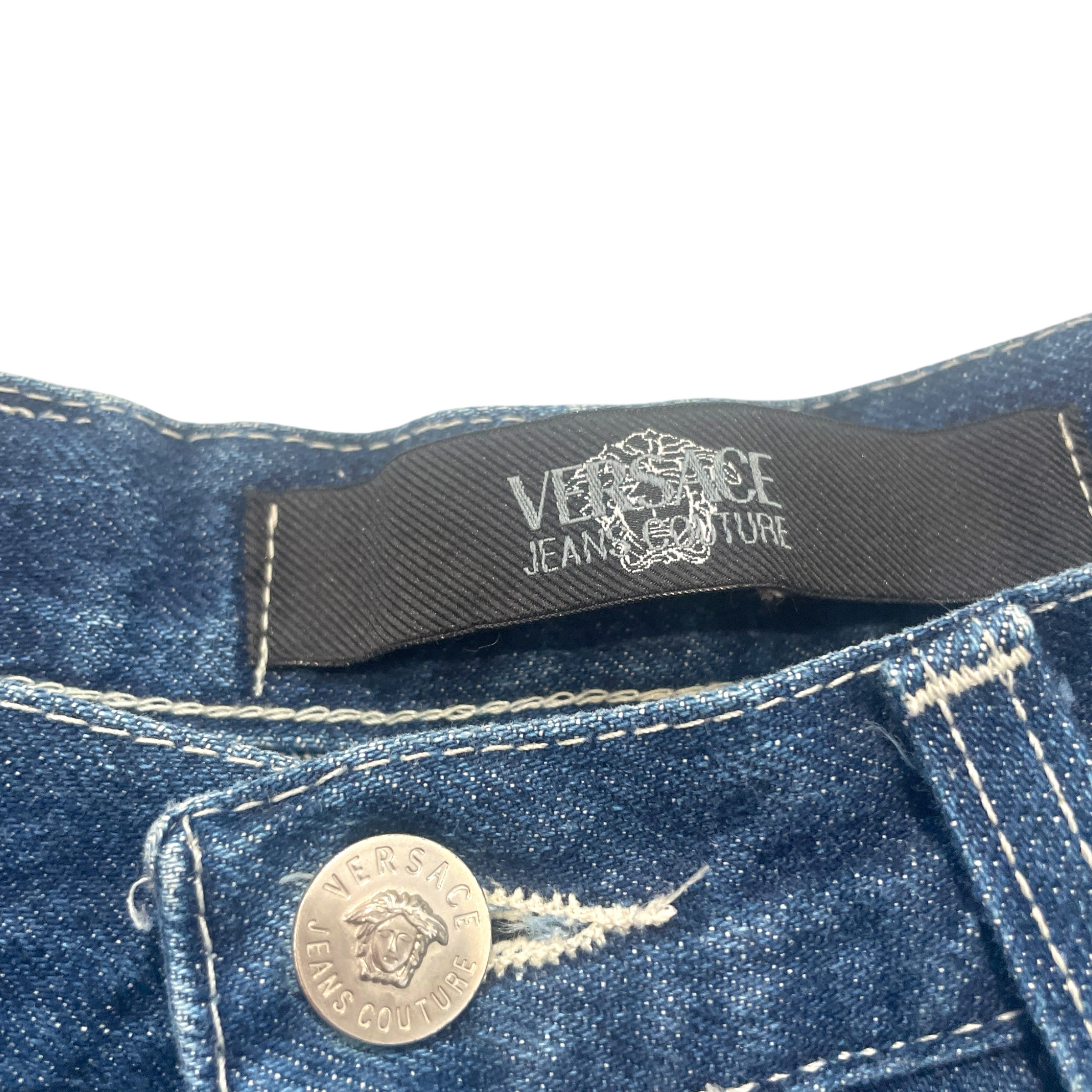 VERSACE JEANS COUTURE/Bottoms/32/Cotton/BLU/ view 3