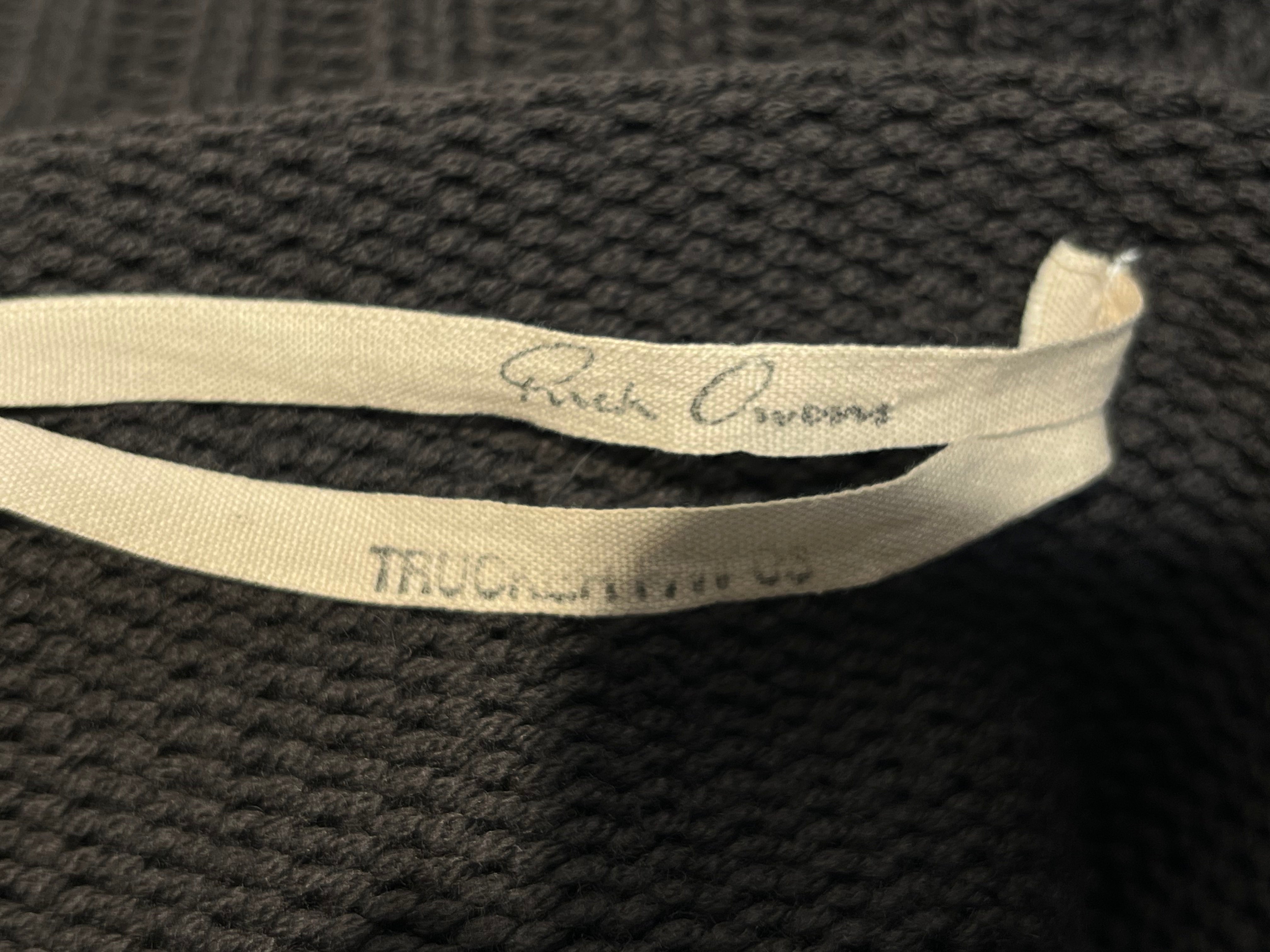 Rick Owens/Heavy Cardigan/Wool/BRW/ view 3