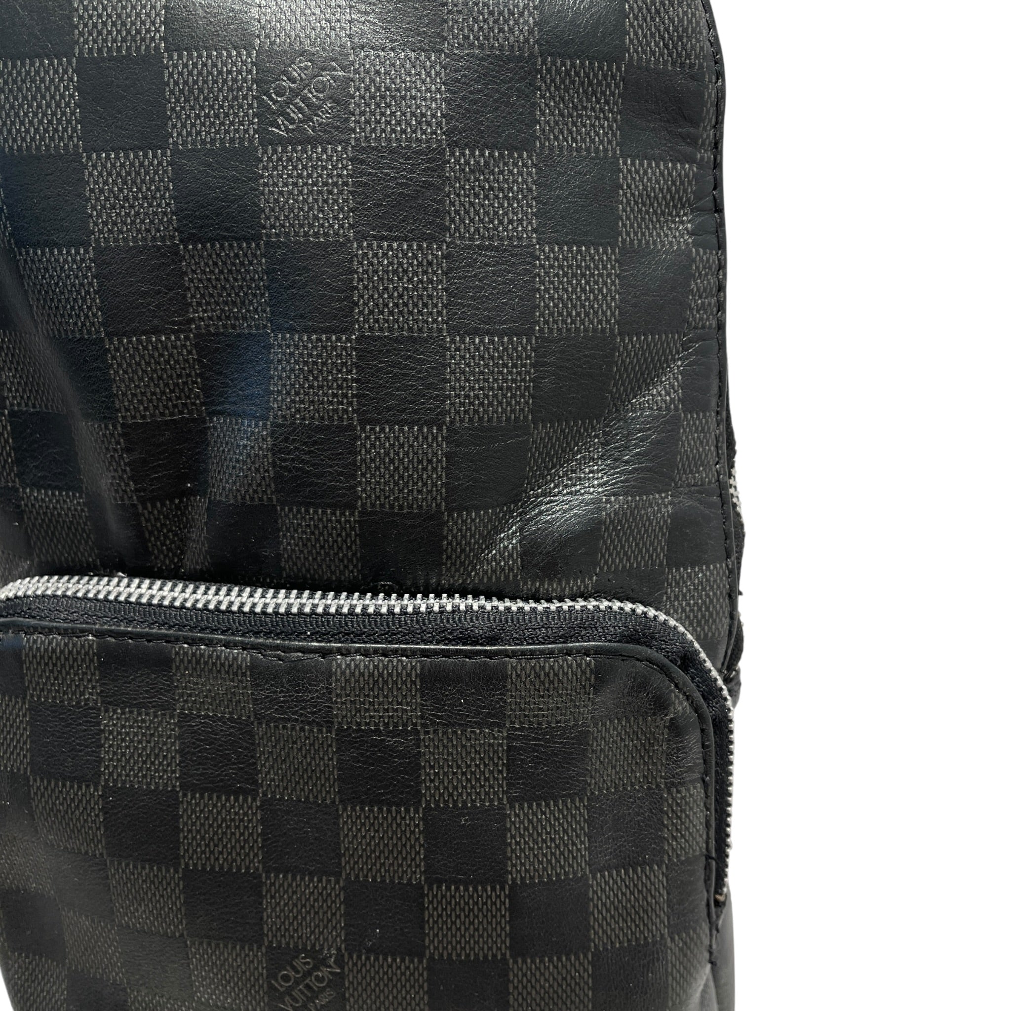 LOUIS VUITTON/Cross Body Bag/Leather/BLK/DAMIER GRAPHITE AVENUE SLING view 7