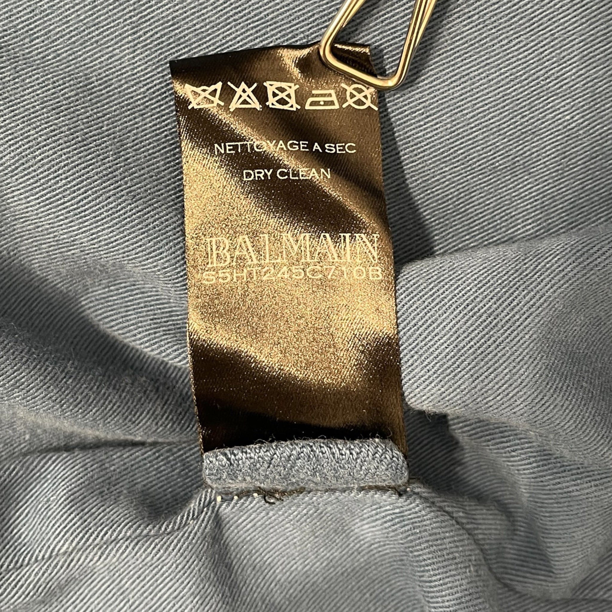 BALMAIN/Jacket/M/Cotton/BLU/CREST BIKER JKT view 5