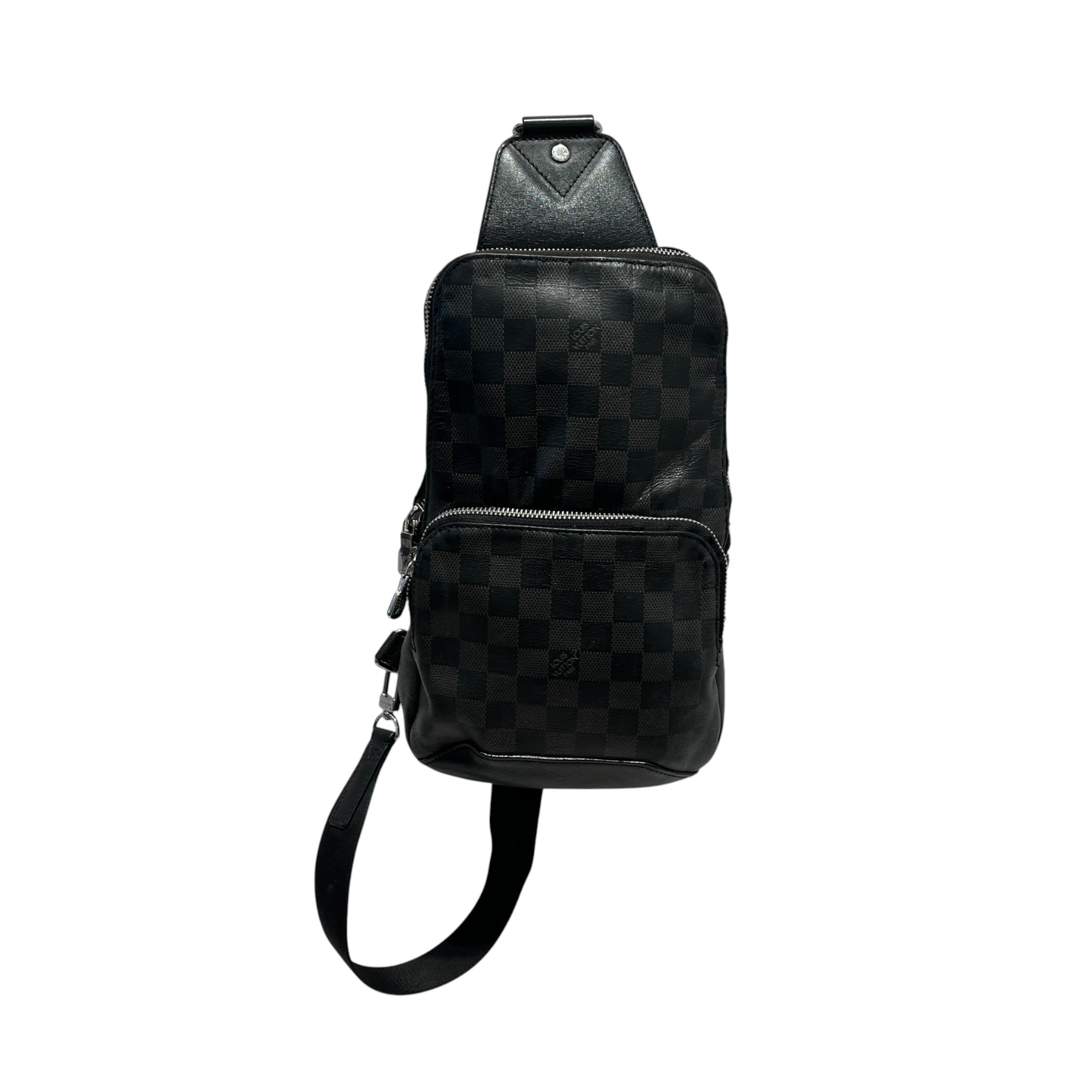 LOUIS VUITTON/Cross Body Bag/Leather/BLK/DAMIER GRAPHITE AVENUE SLING view 1