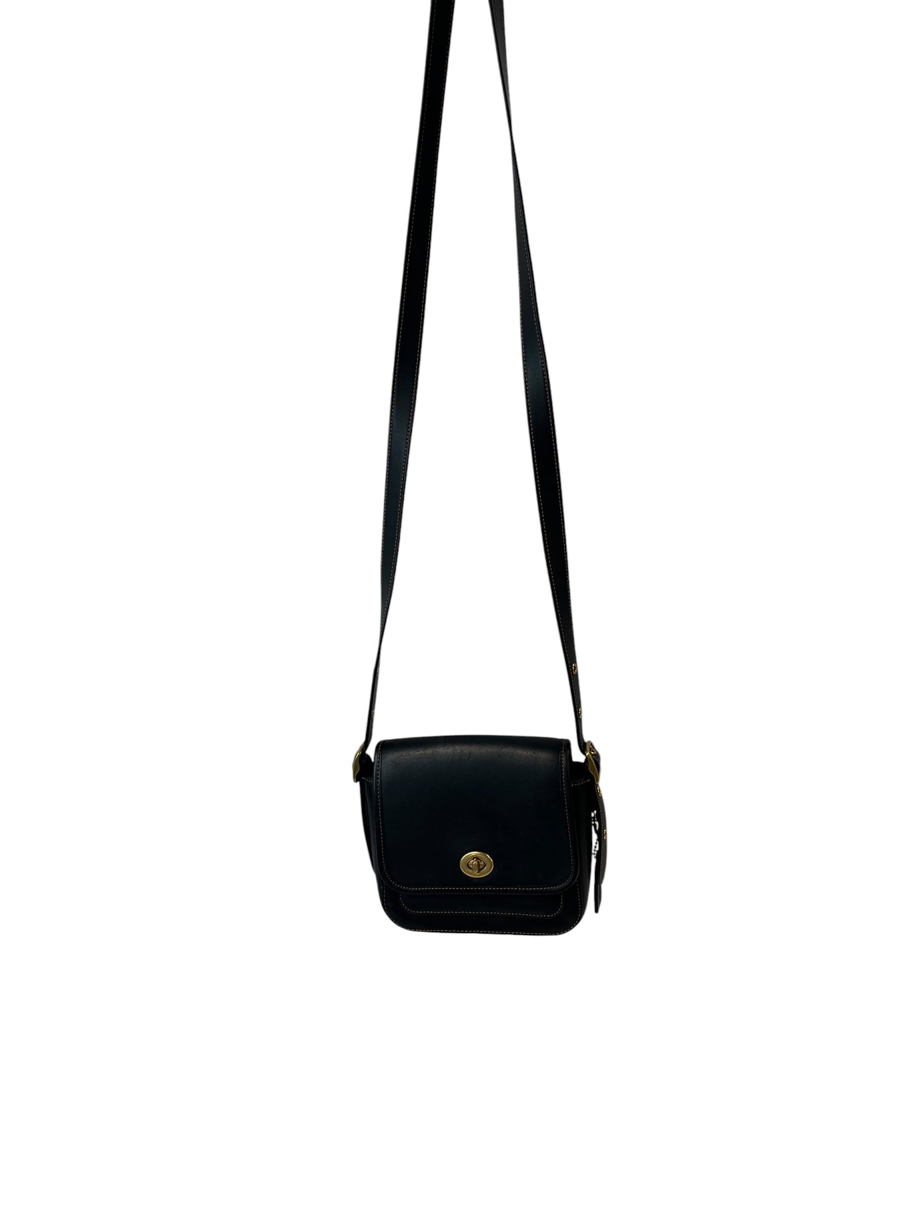 COACH/Cross Body Bag/Leather/BLK/RAMBLER TURNLOCK view 1