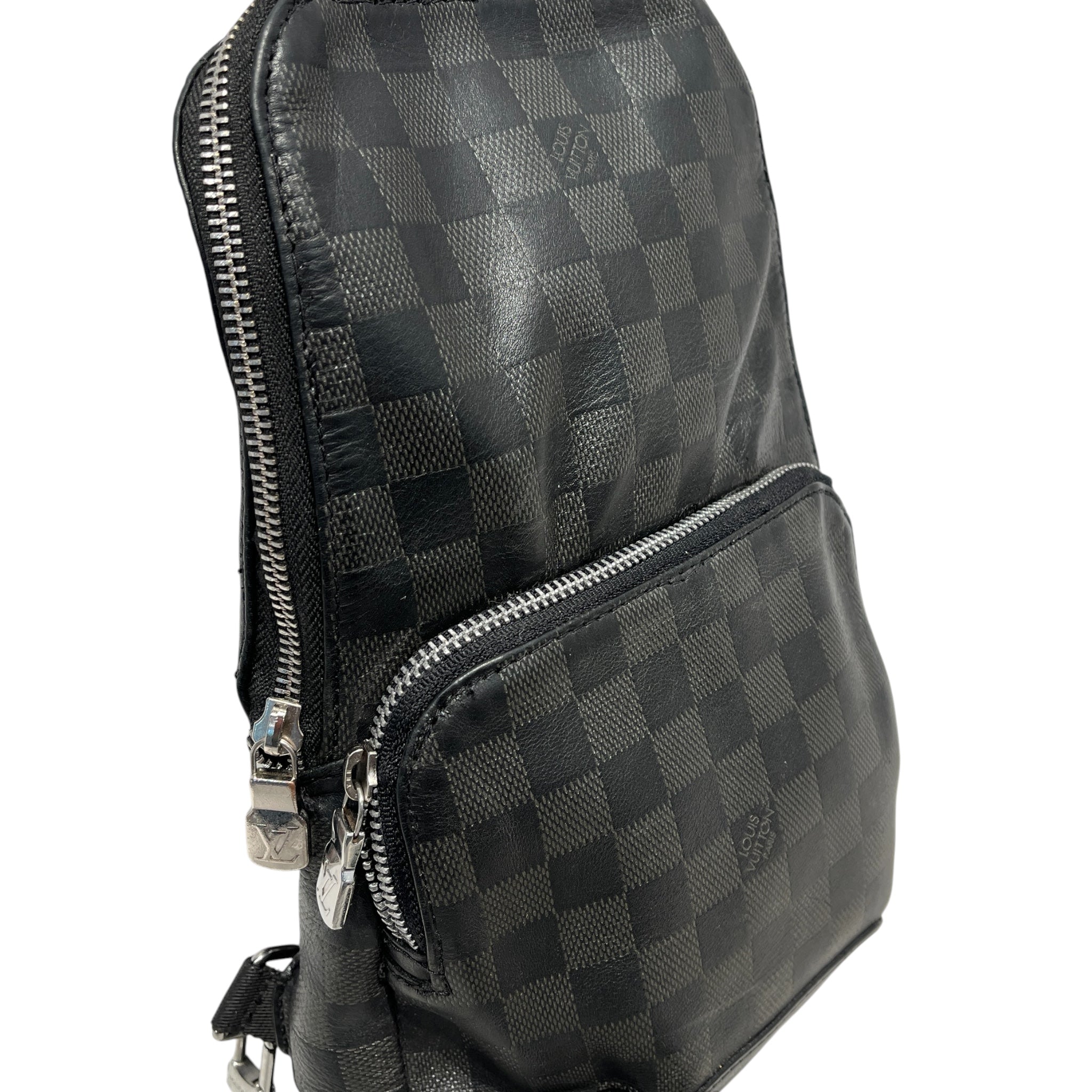 LOUIS VUITTON/Cross Body Bag/Leather/BLK/DAMIER GRAPHITE AVENUE SLING view 6