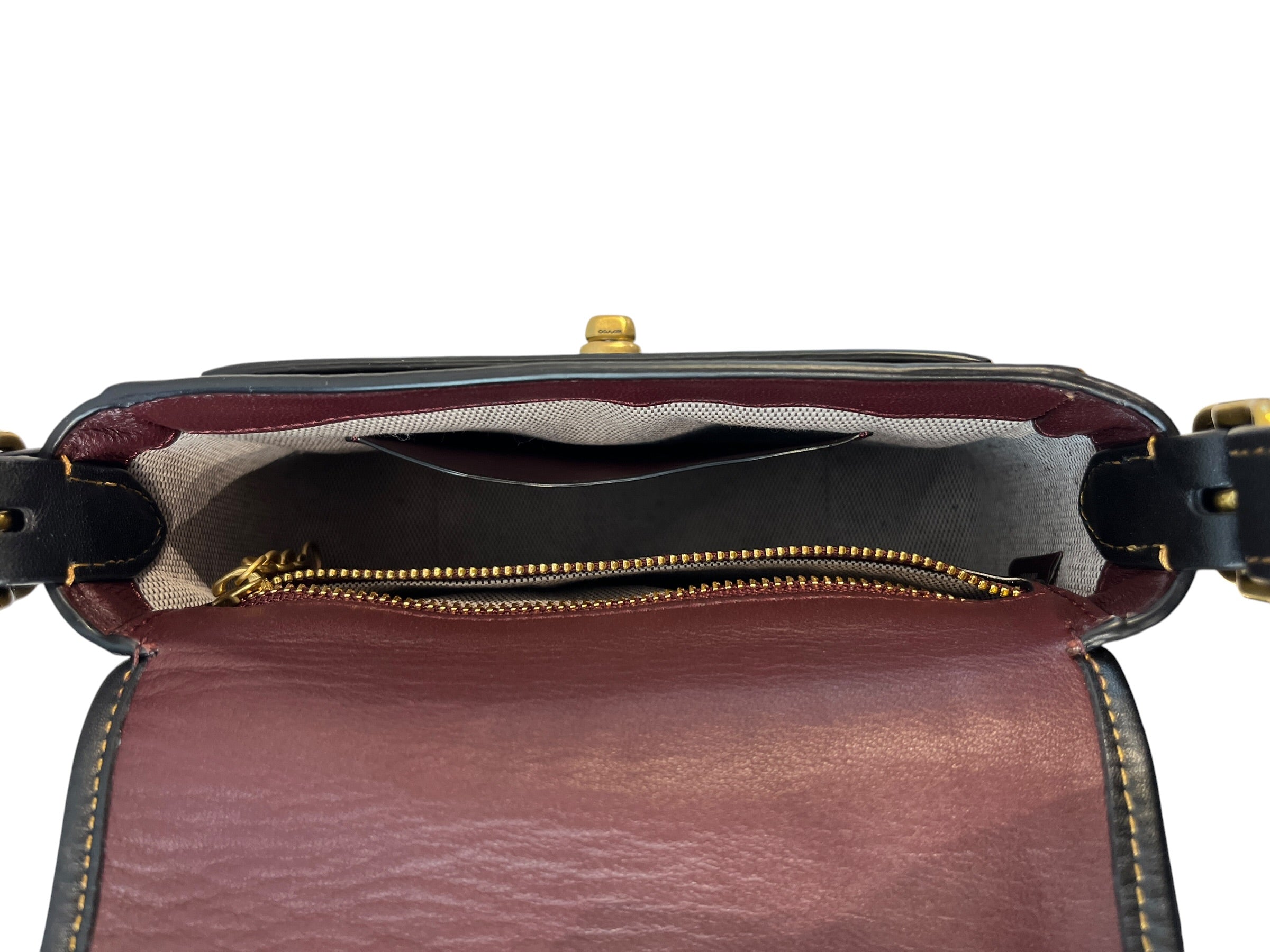 COACH/Cross Body Bag/Leather/BLK/RAMBLER TURNLOCK view 3