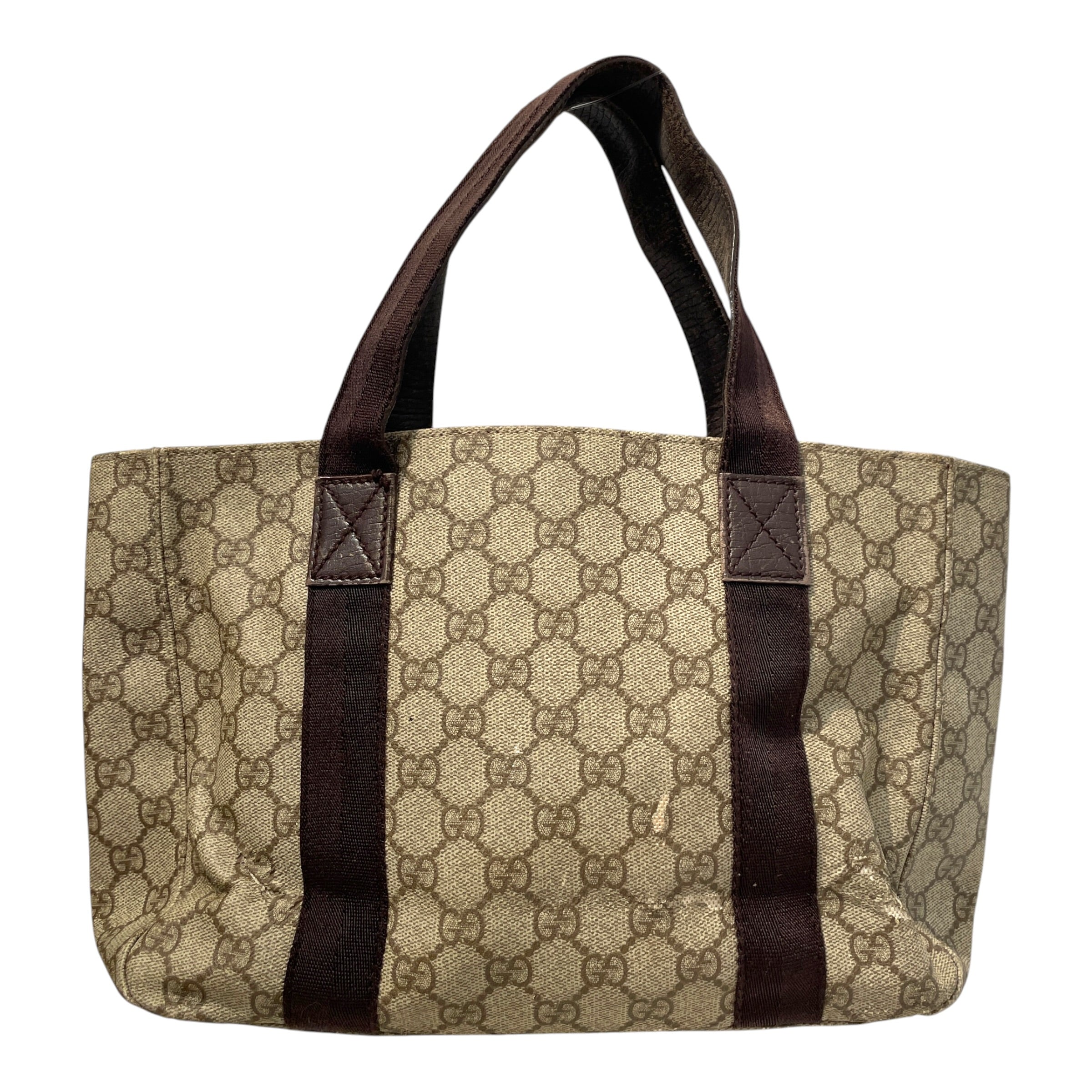 GUCCI/Tote Bag/Monogram/Leather/CML/Supreme GG Bag view 3