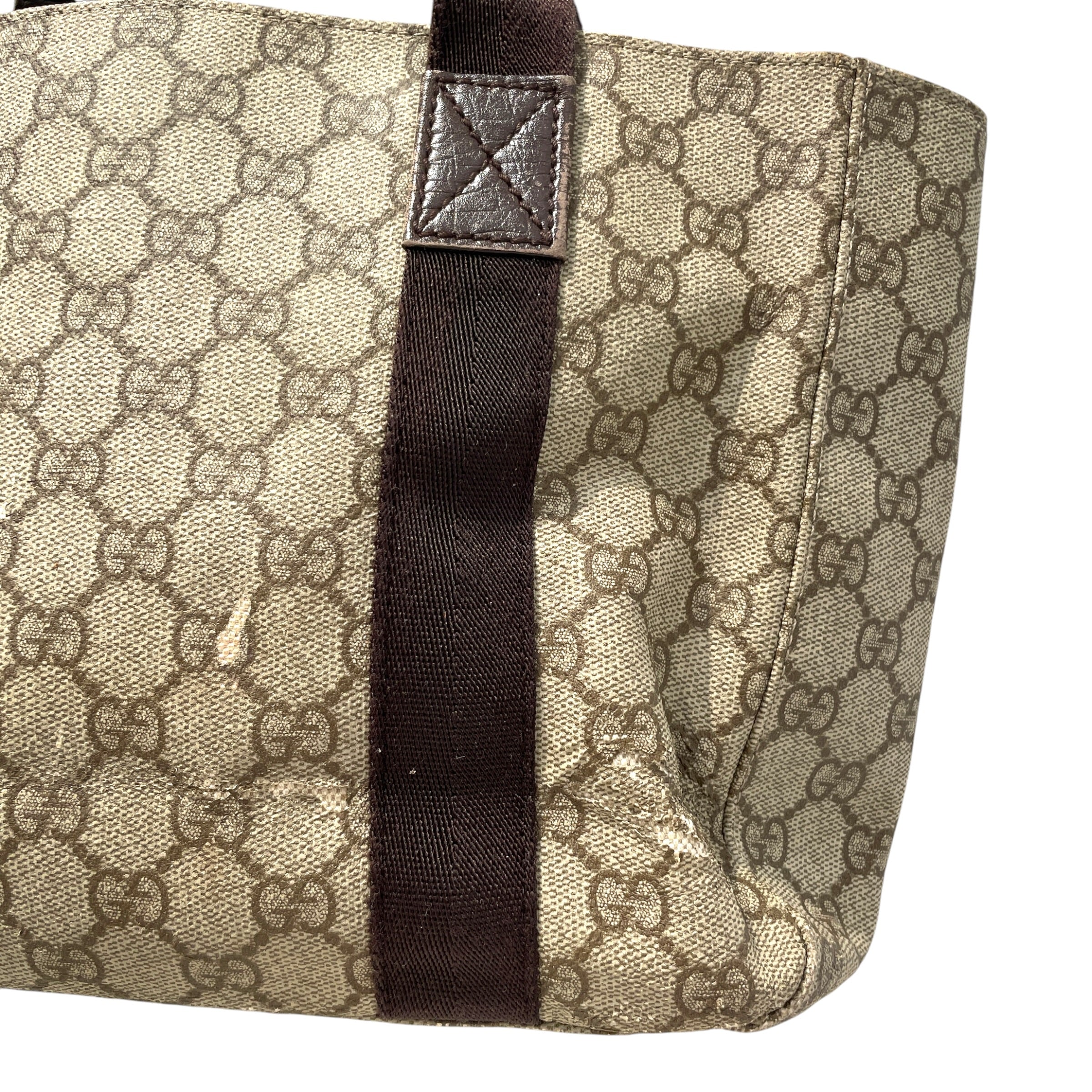 GUCCI/Tote Bag/Monogram/Leather/CML/Supreme GG Bag view 4