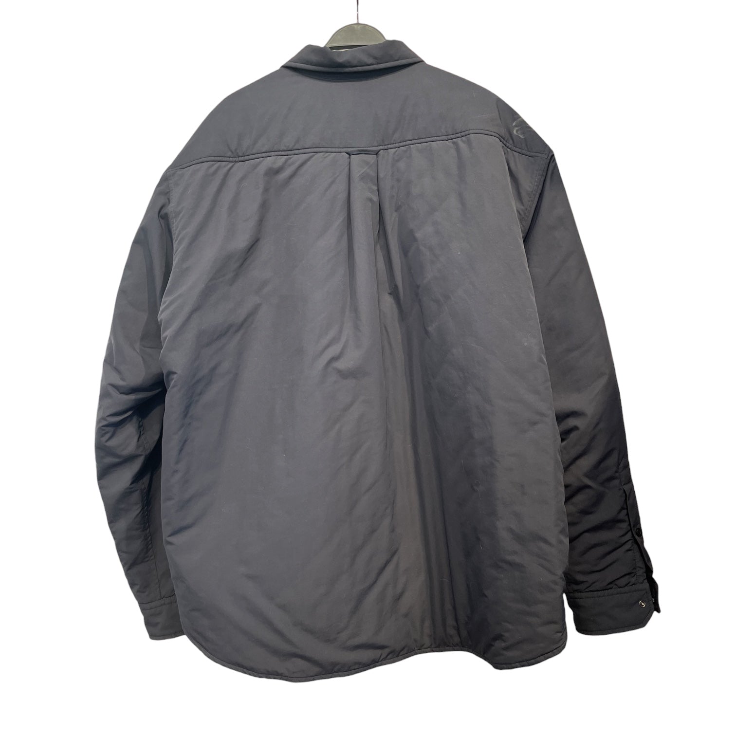 BALENCIAGA/Puffer Jkt/52/Nylon/BLK/balenci padded overshirt view 2