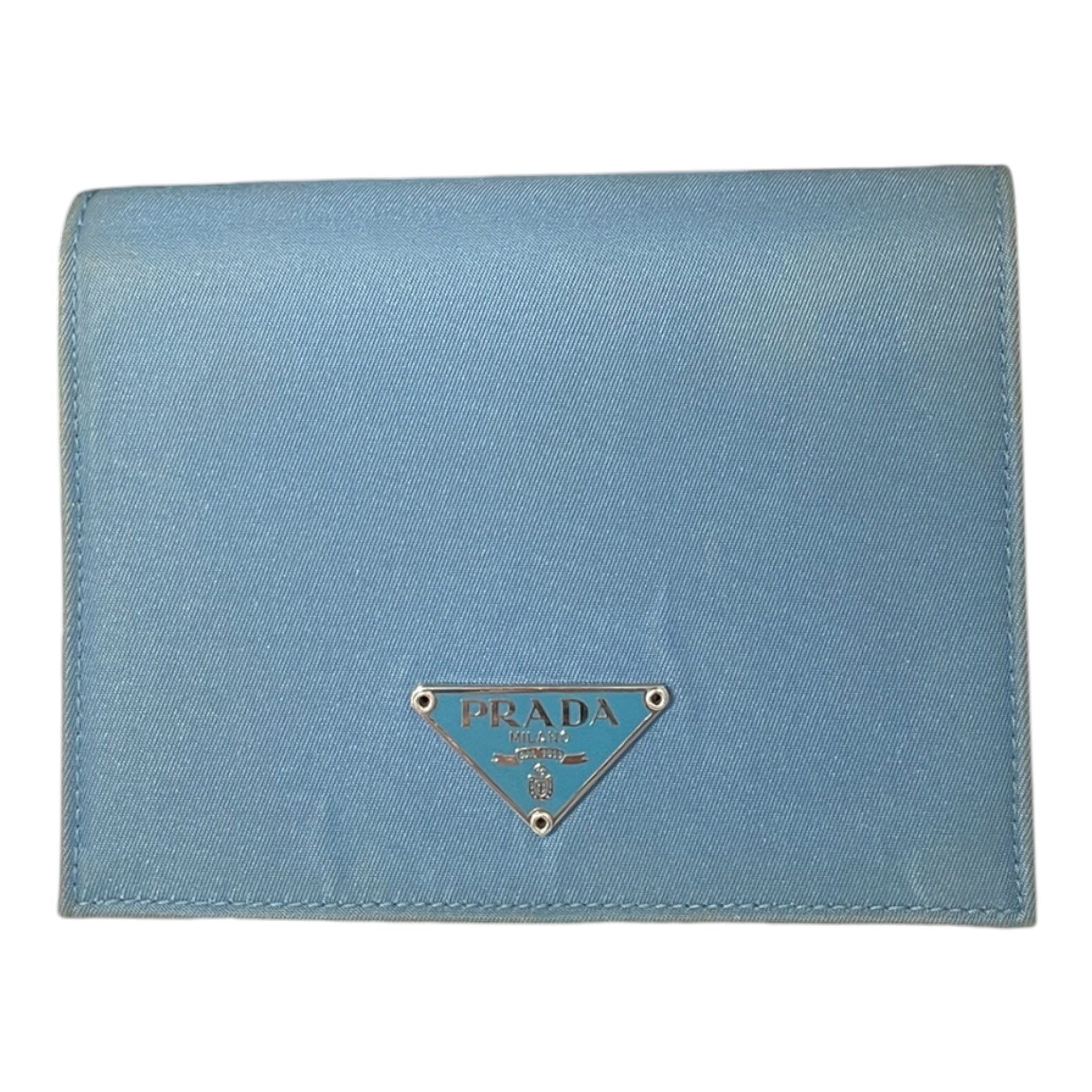 PRADA/Bifold Wallet/Nylon/BLU/L's/D8GHB93 view 1