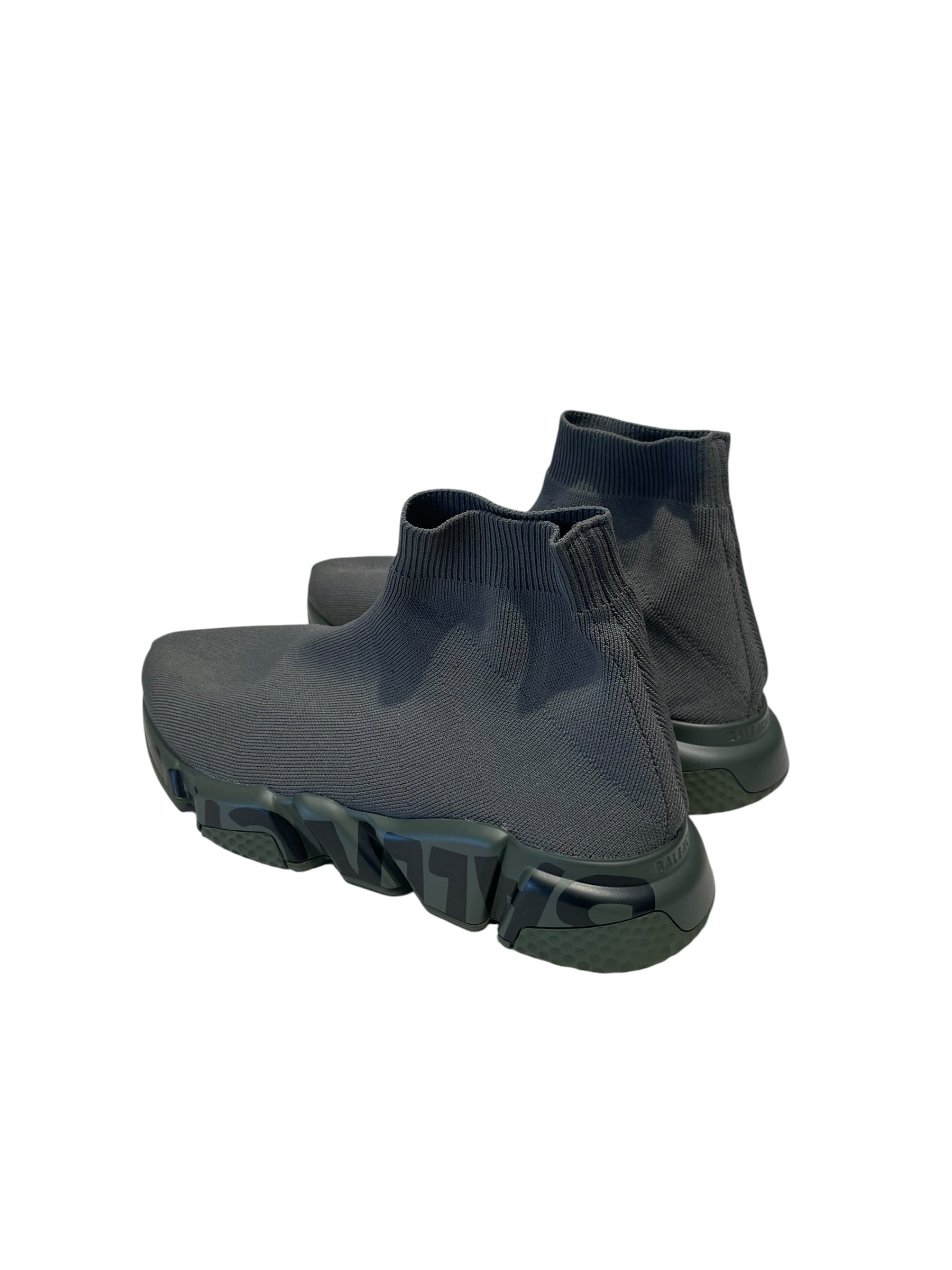 BALENCIAGA/Hi-Sneakers/US 7/Cotton/GRN/GRAFFITI SOLE SPEED TRAINER view 2